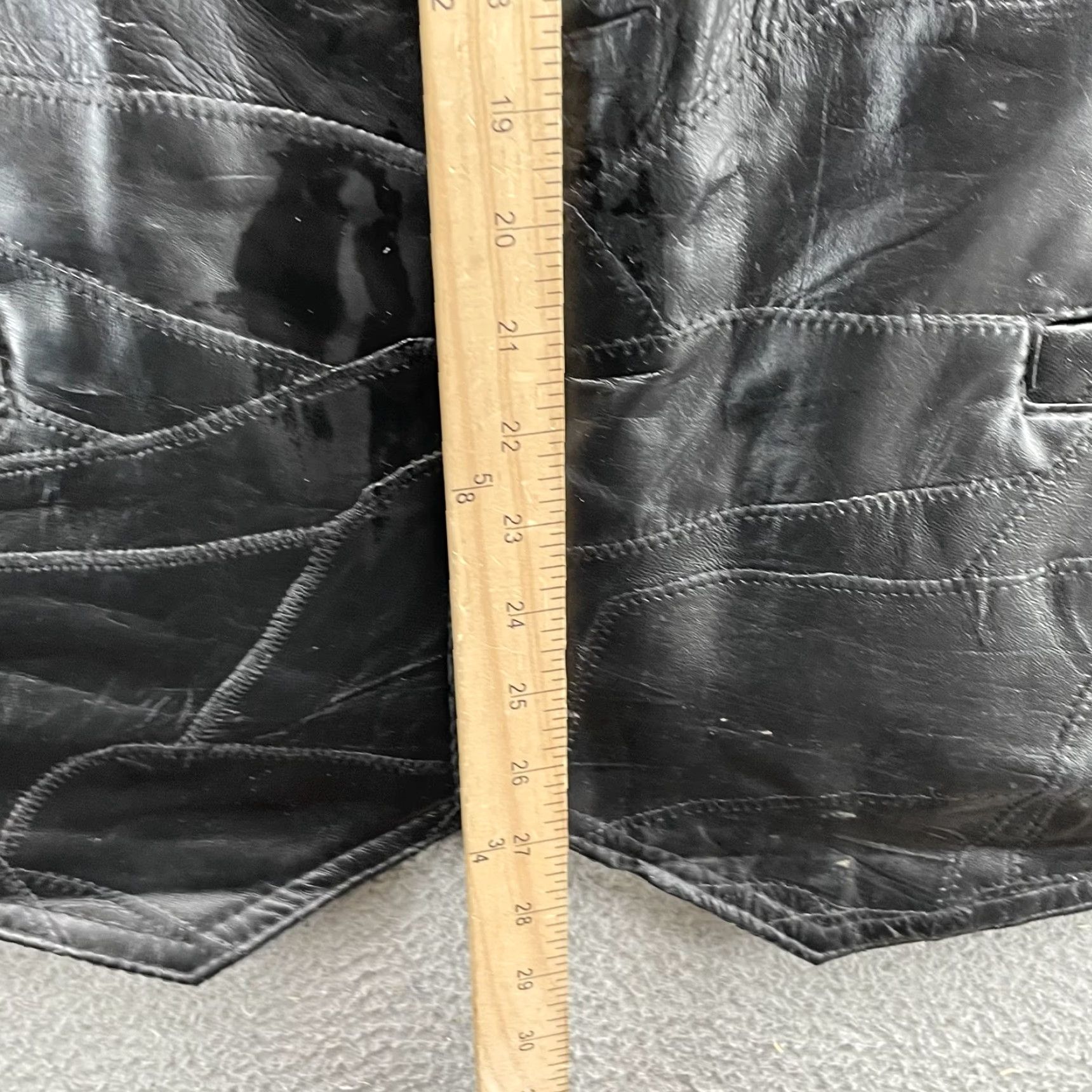 Haband VINTAGE Haband 100% Leather Vest Men 3XL Biker Motorcycle Western Cowboy Riding 90s Size US XXL / EU 58 / 5 - 5 Thumbnail