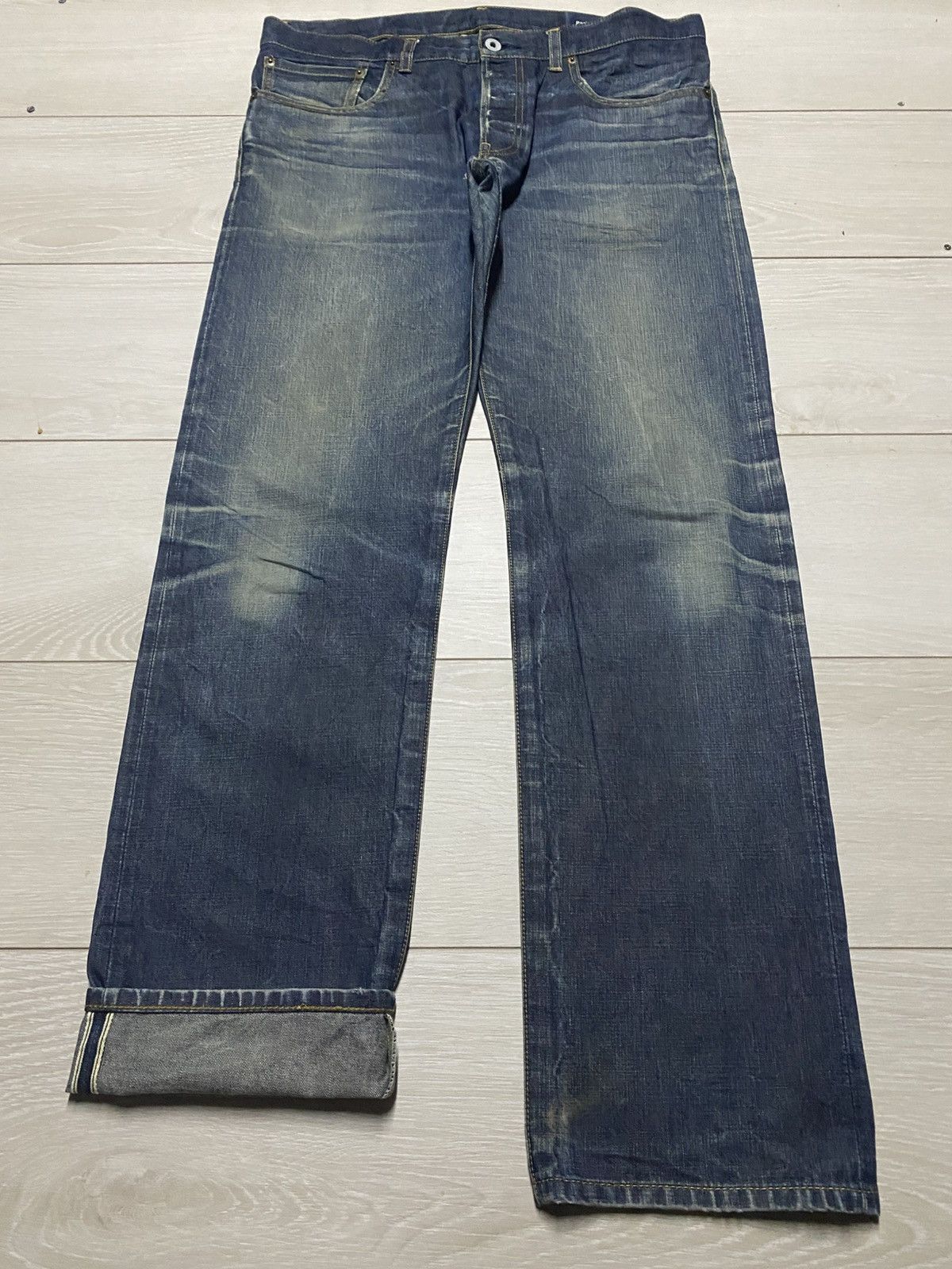 Japanese Brand Vintage Japan Brand Lideal Mud Wash Selvedge Slim Fit Jeans Size US 36 / EU 52 - 1 Thumbnail