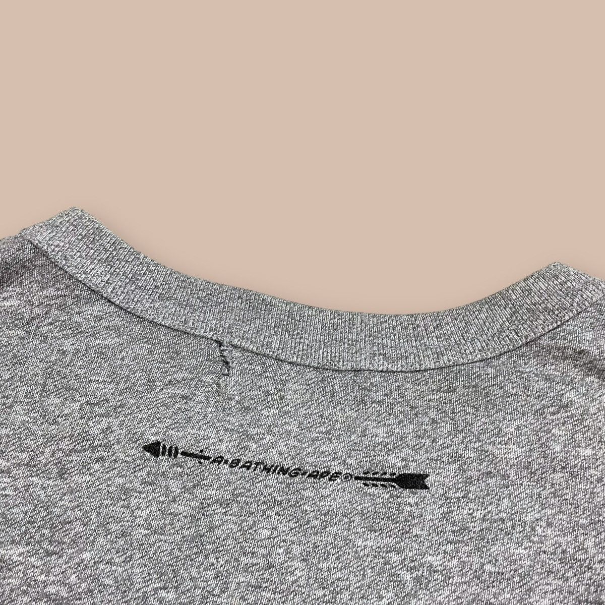 Bape Bape Grey Rayon Tee Size US M / EU 48-50 / 2 - 6 Thumbnail