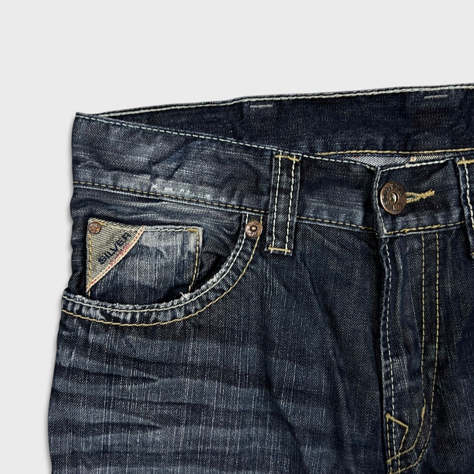 Silver Jeans Co. Silver Jeans Zac 33x34 Blue Relaxed Fit Straight Leg Denim Size US 33 - 3 Thumbnail