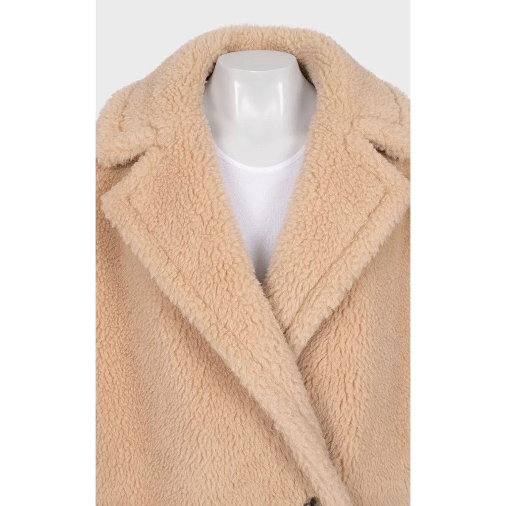 Max Mara Max Mara Beige Teddy Coat - Size 44/L Size M / US 6-8 / IT 42-44 - 4 Thumbnail