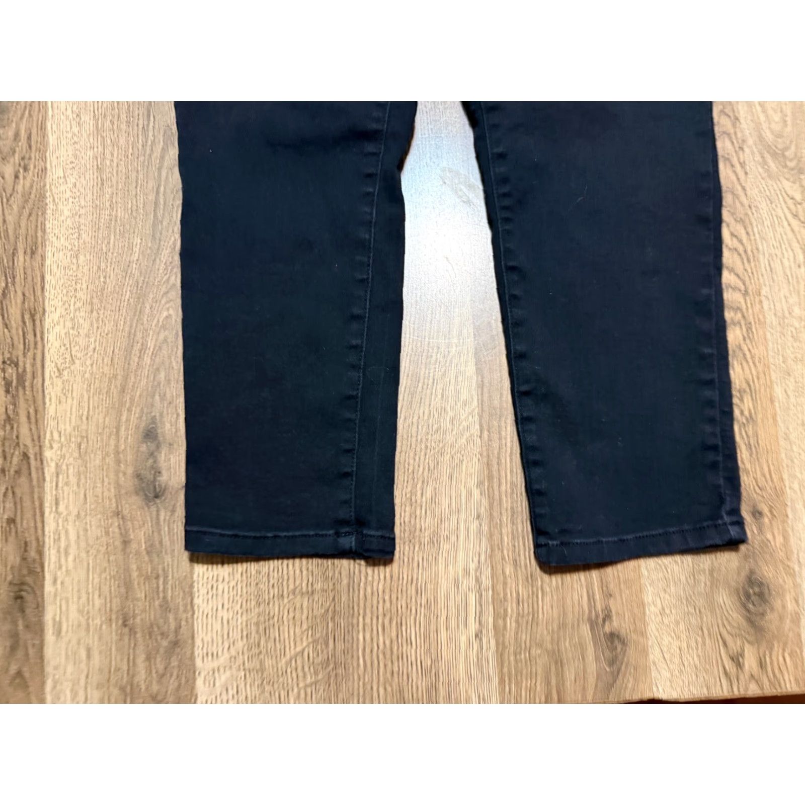 Vintage 1822 Denim Jeans Women 8 Black Denim Straight Mid Rise Pockets Womens Size 30" / US 8 / IT 44 - 3 Thumbnail