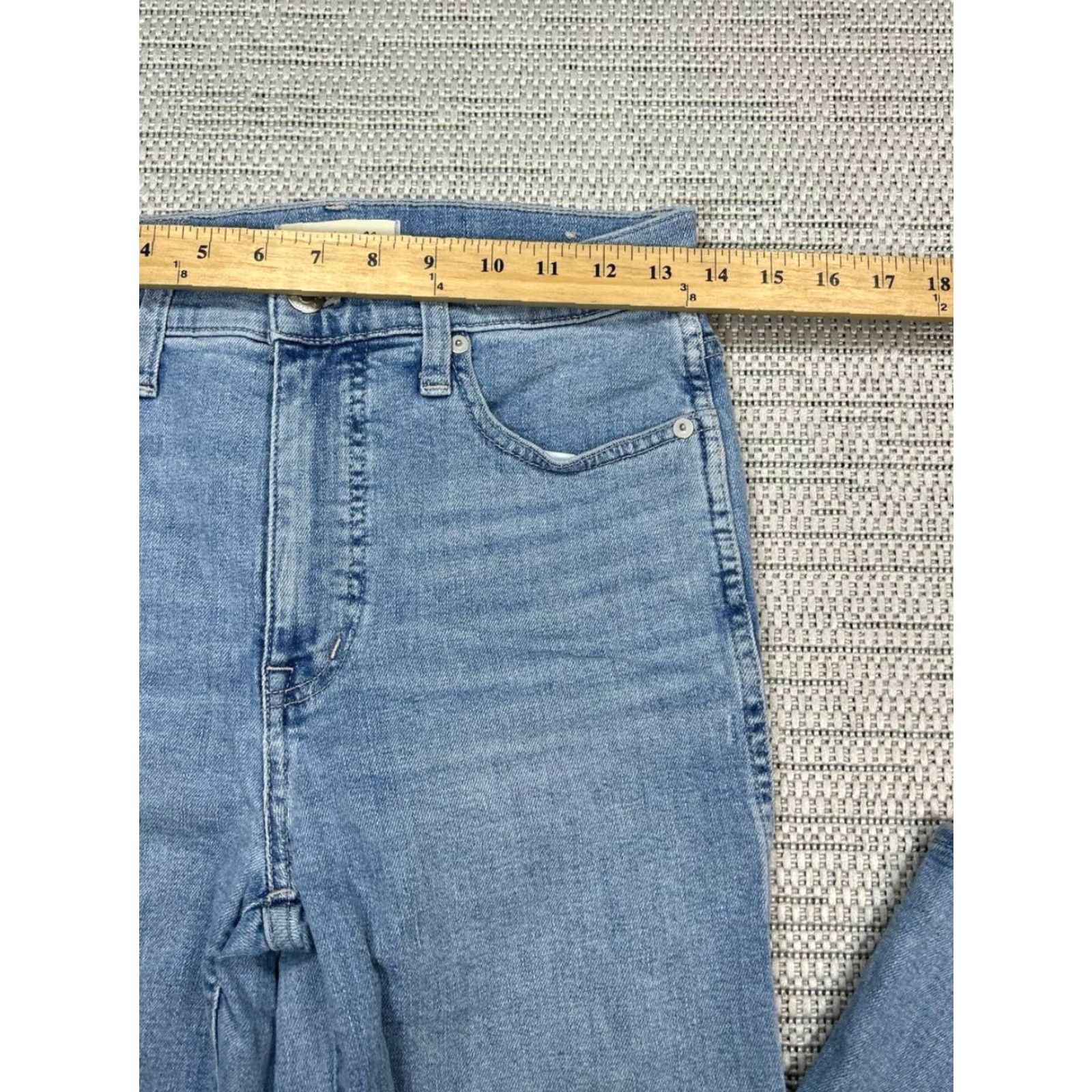 Madewell Madewell Jeans Womens 11 Inch High Rise Flare Jeans Blue Denim Cotton Stretch 26x32 Vintage No N/A Size 26" / US 2 / IT 38 - 5 Thumbnail