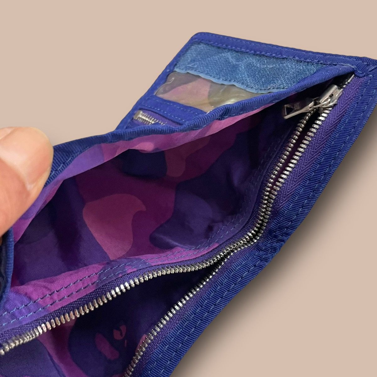Bape OG Bape Purple Camo Nylon Wallets Size ONE SIZE - 12 Thumbnail