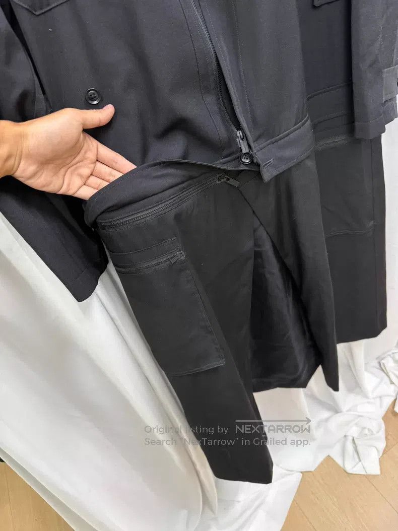 Yohji Yamamoto Yohji Yamamoto deconstructed coat with multiple zippers an Size US S / EU 44-46 / 1 - 9 Thumbnail