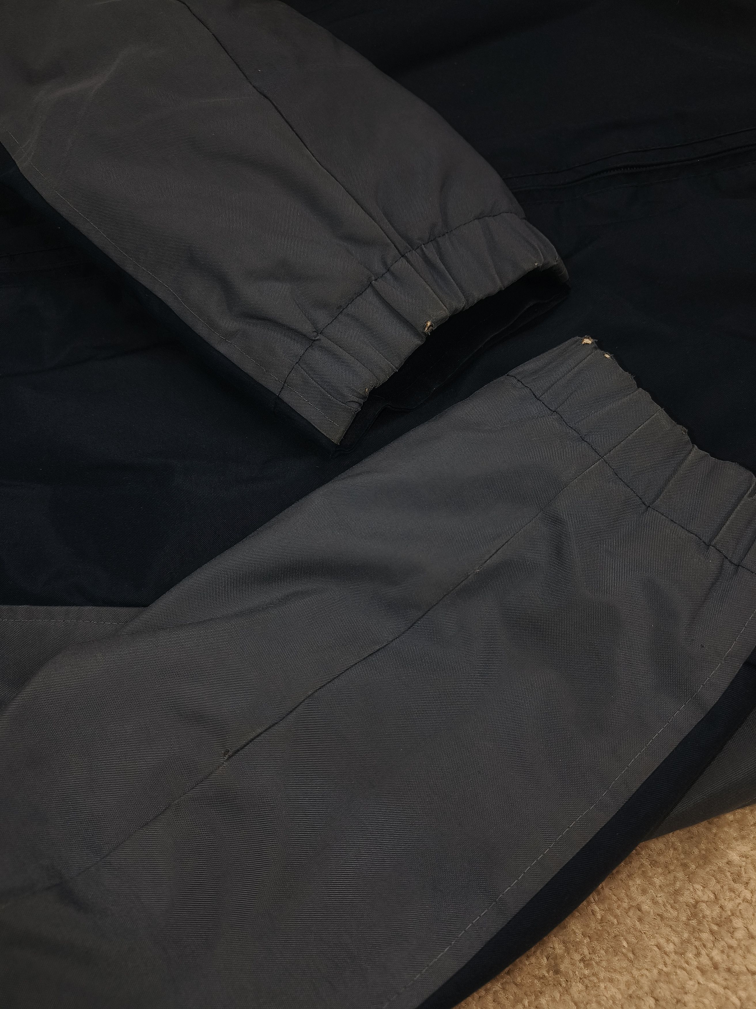 Nike Nike Big Swoosh Navy Blue Gray Full Zip Track Winter Jacket Size US M / EU 48-50 / 2 - 3 Thumbnail