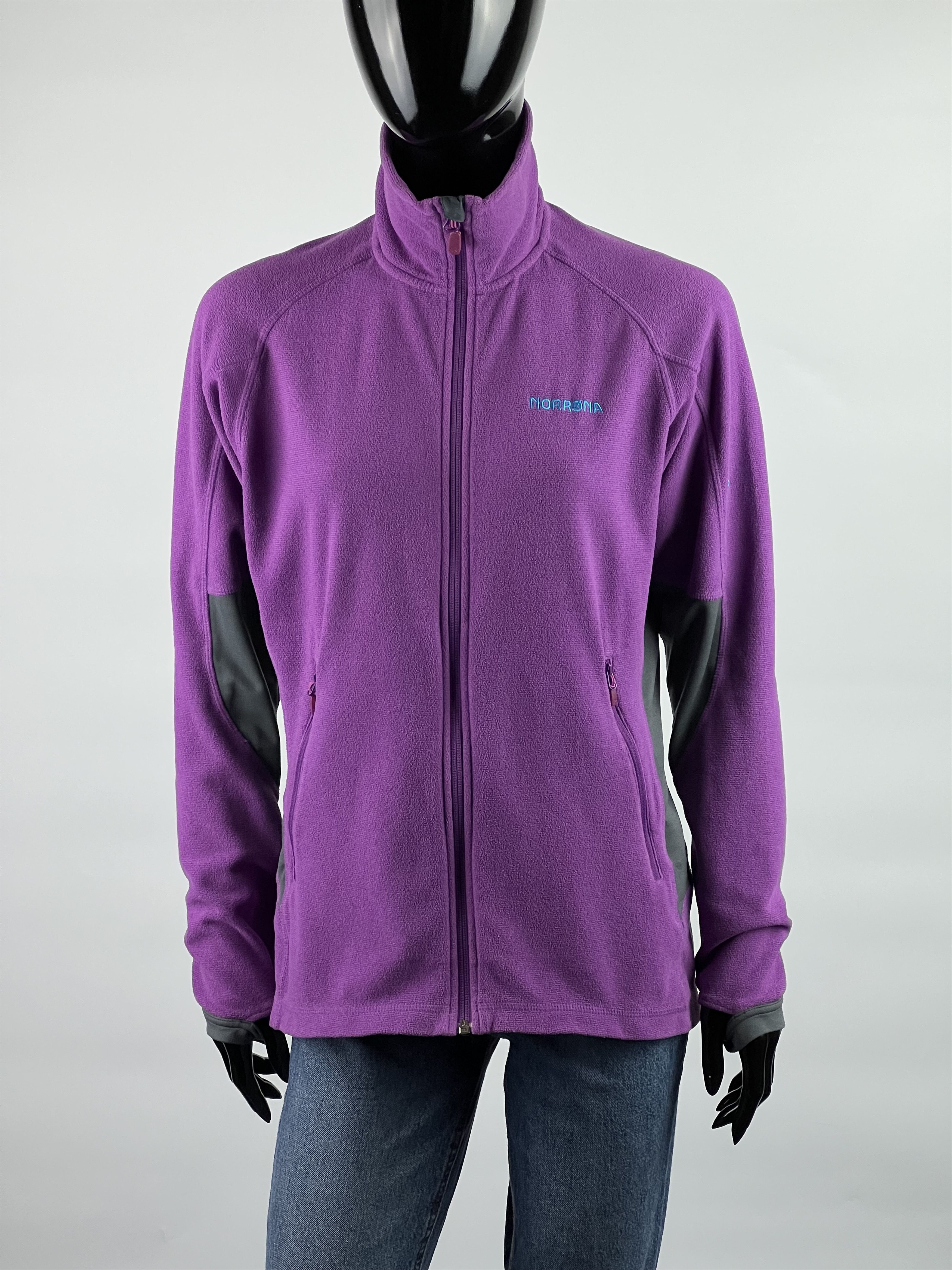 Norrona Norrona Falketind Warm1 Polartec Jacket Purple Gray Size L / US 10 / IT 46 - 1 Thumbnail