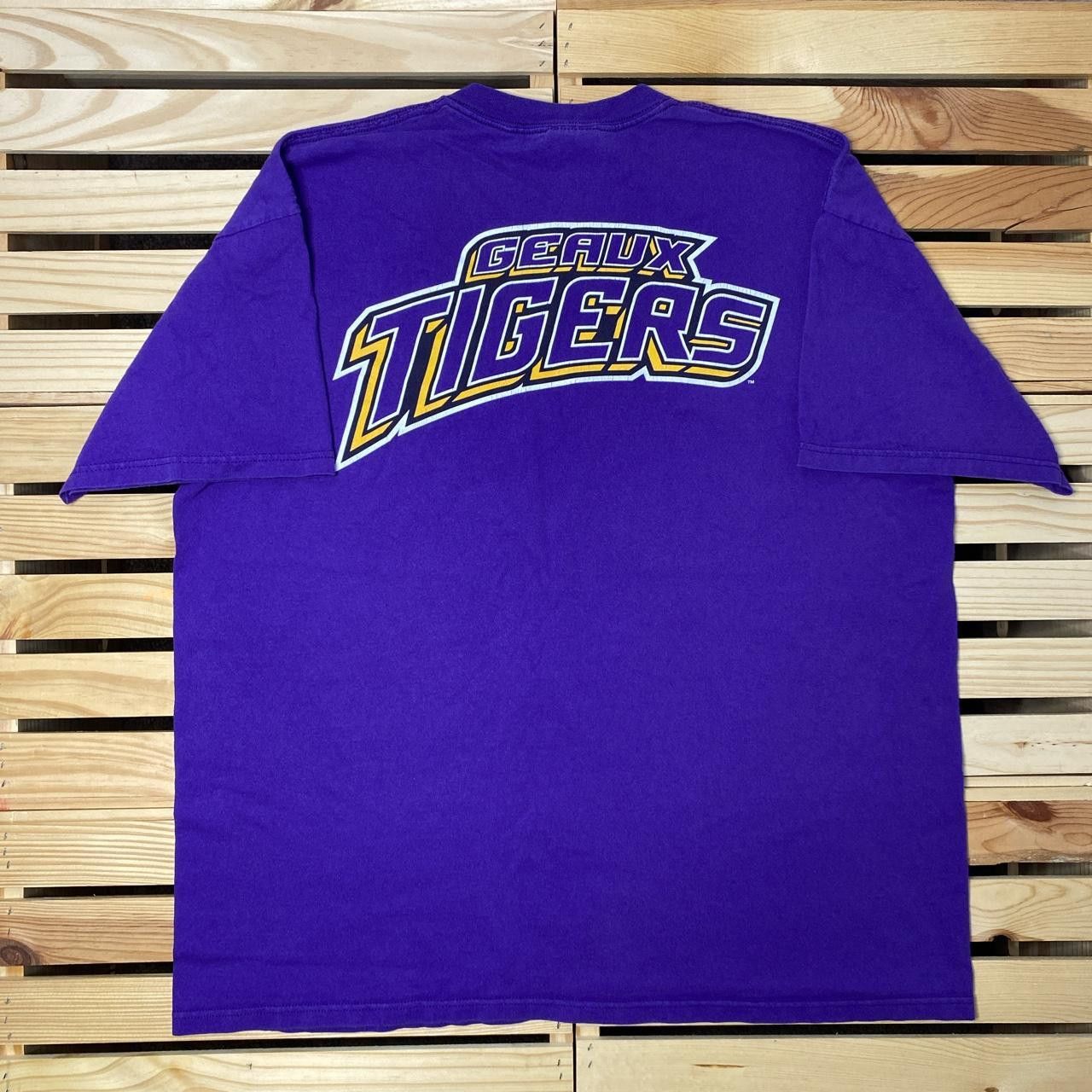 Nike Vintage Team Nike x LSU Tigers Purple College Tee Size XL Size US XL / EU 56 / 4 - 1 Thumbnail
