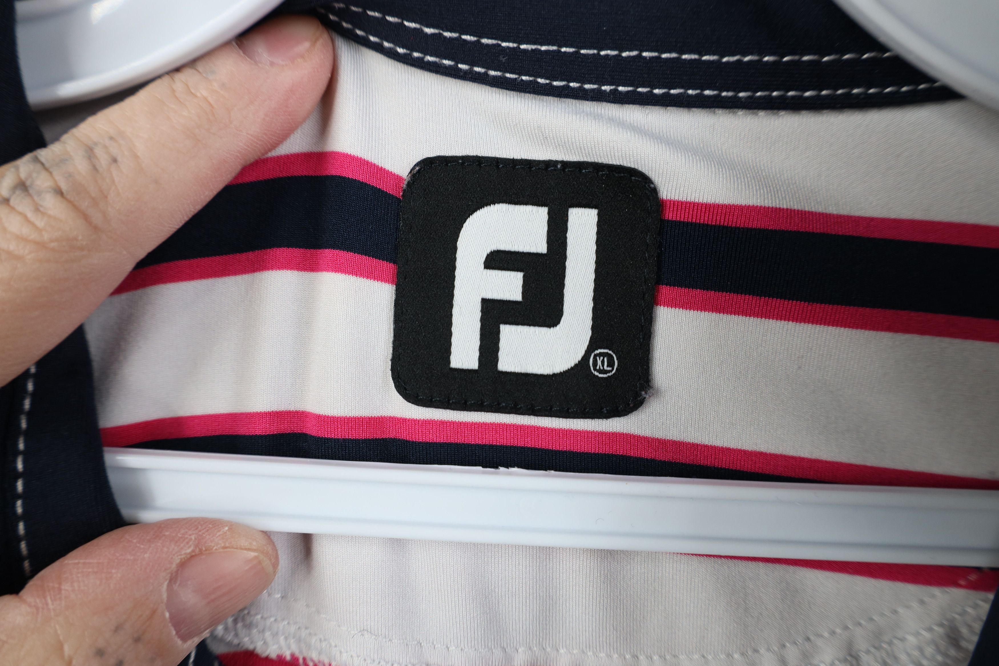 Footjoy FootJoy Color Block Stretch Collared Golf Polo Shirt Golfing Size US XL / EU 56 / 4 - 7 Thumbnail