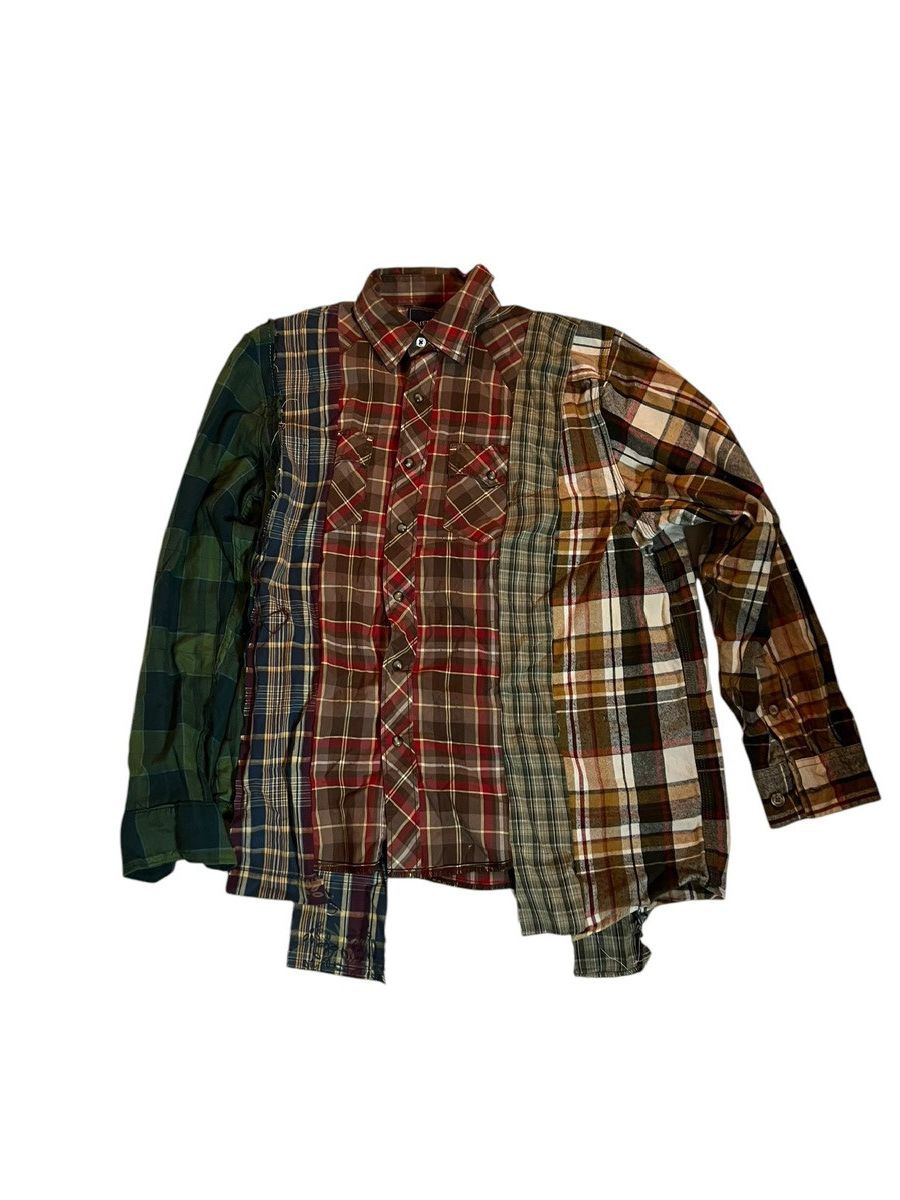 Japanese Brand × Vintage Reworked flannel Size US S / EU 44-46 / 1 - 1 Thumbnail