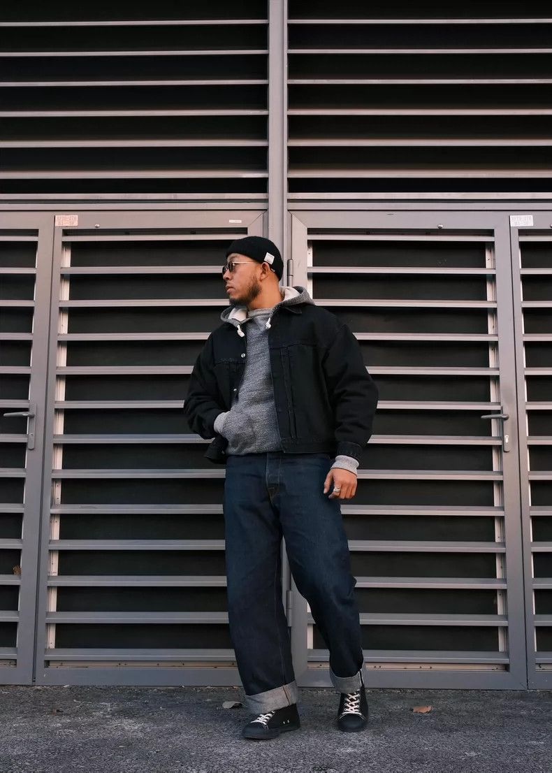 Freewheelers Grained Charcoal Gray Hooded Parka Sweater - dmc Size US M / EU 48-50 / 2 - 1 Thumbnail