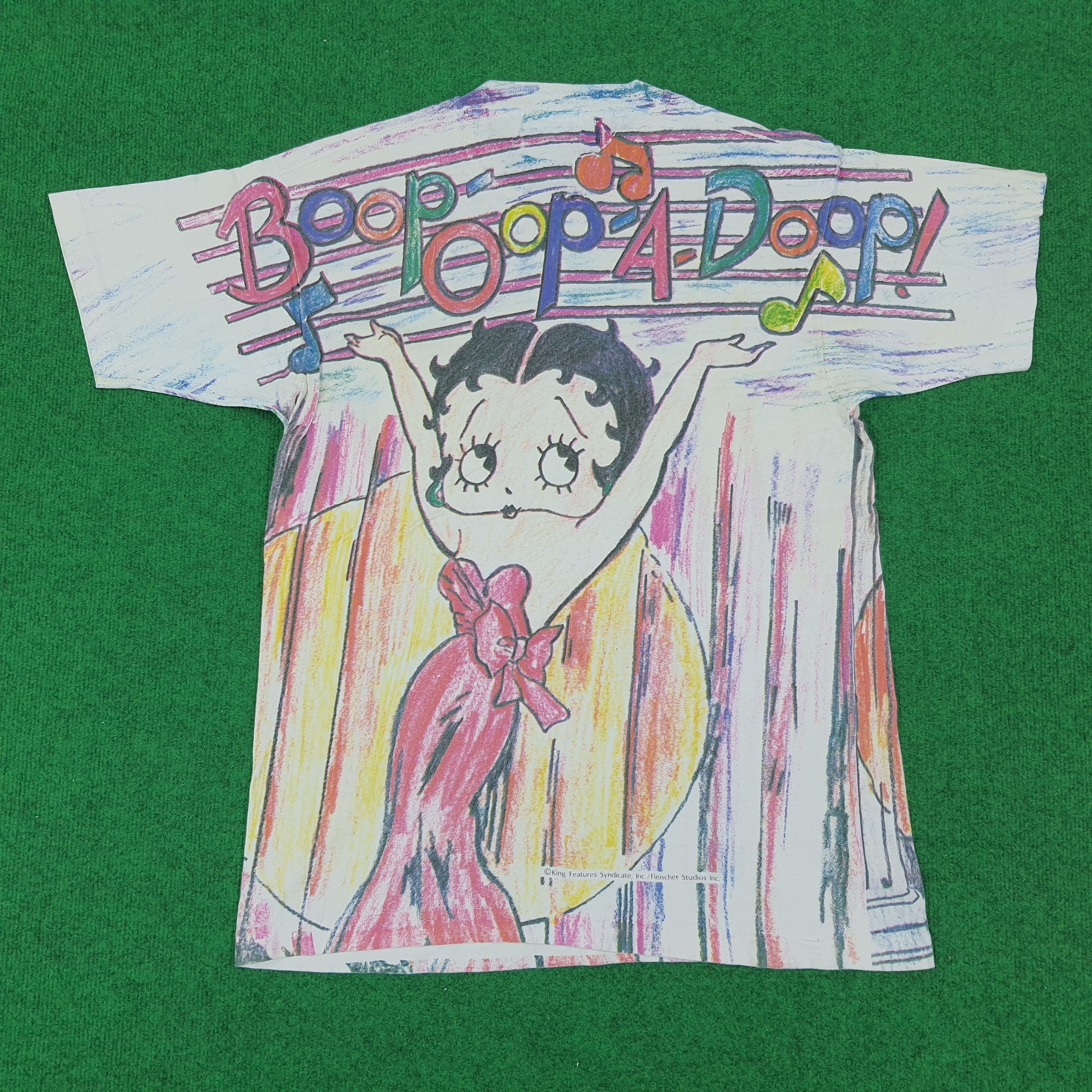 Vintage Vintage Betty Boop Overprinted Tshirt Size US M / EU 48-50 / 2 - 3 Thumbnail