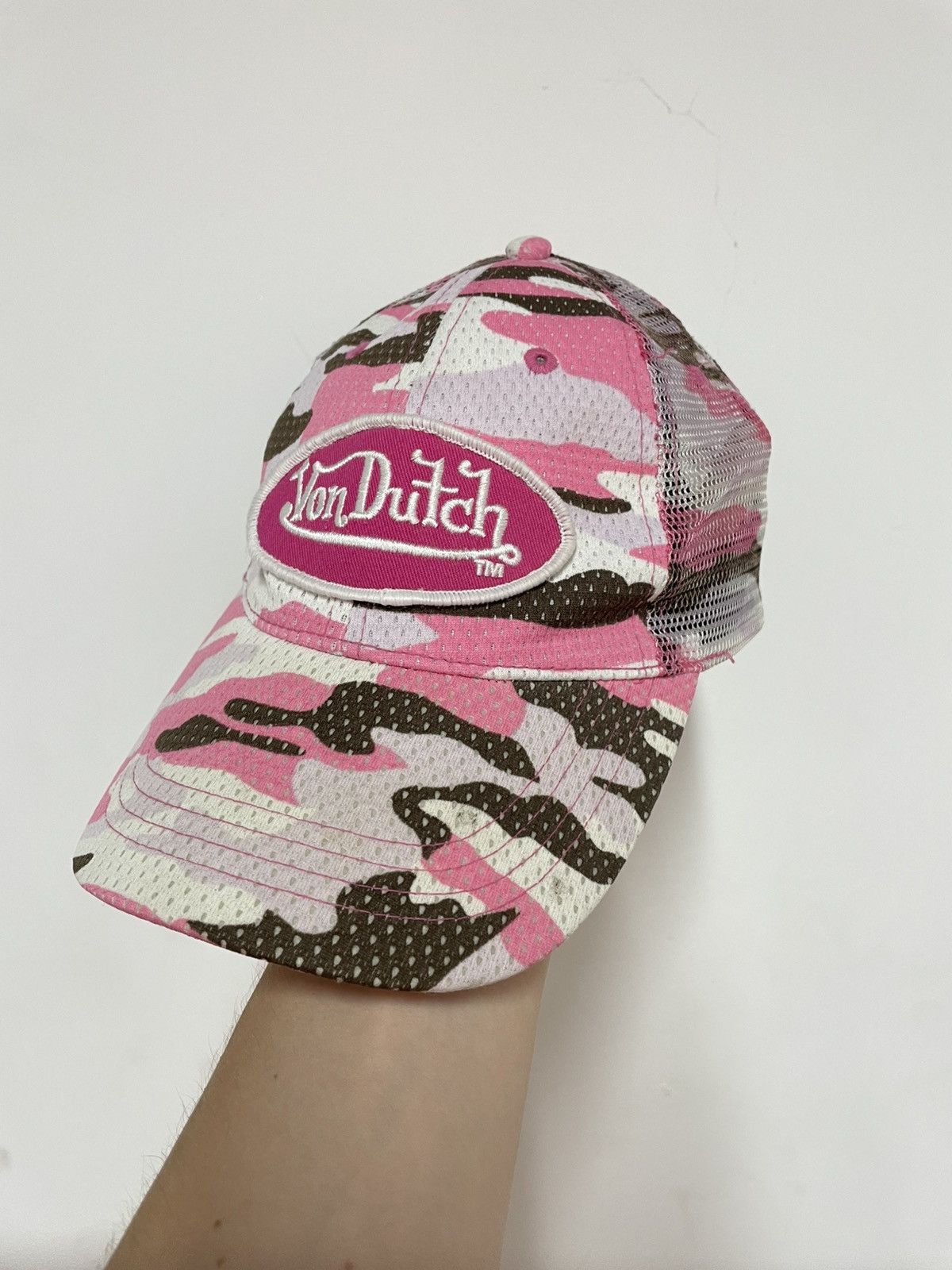 Camo Pink Vintage Von Dutch Trucket Hat