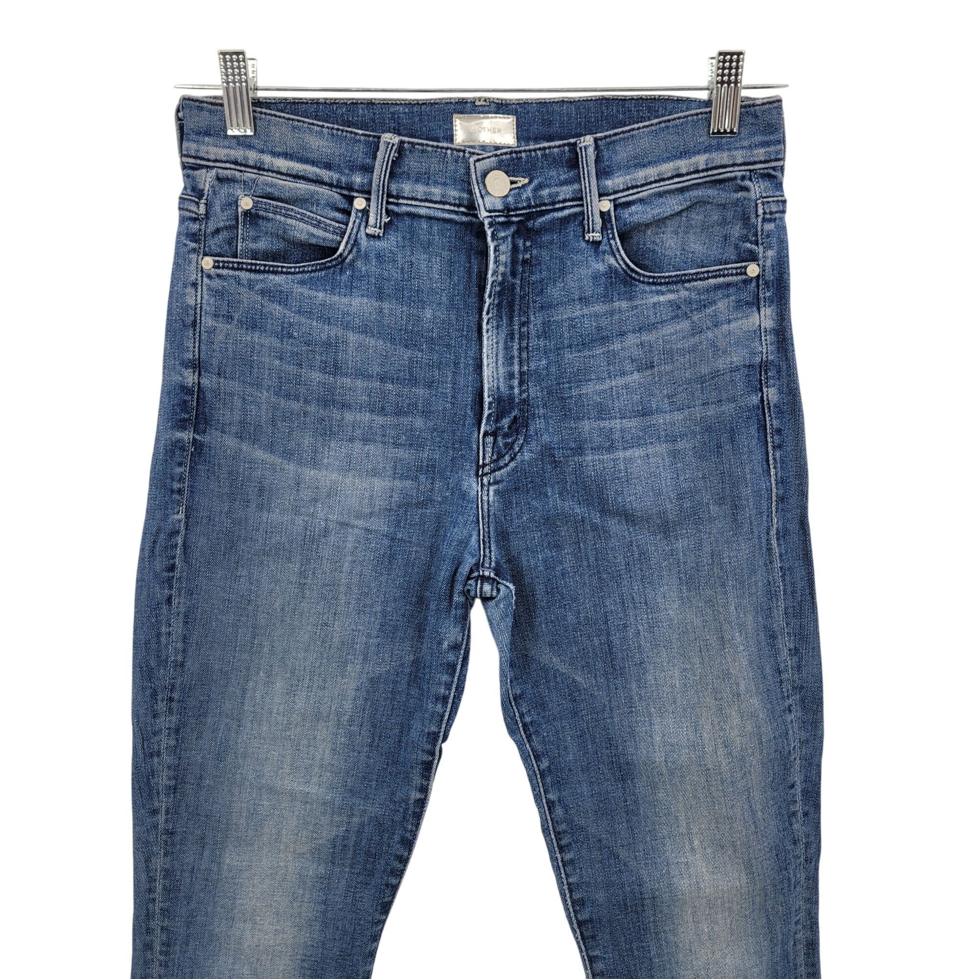 MOTHER Mother The Stunner Ankle Step Fray Jeans Medium Wash Size 29 Size 29" - 5 Thumbnail