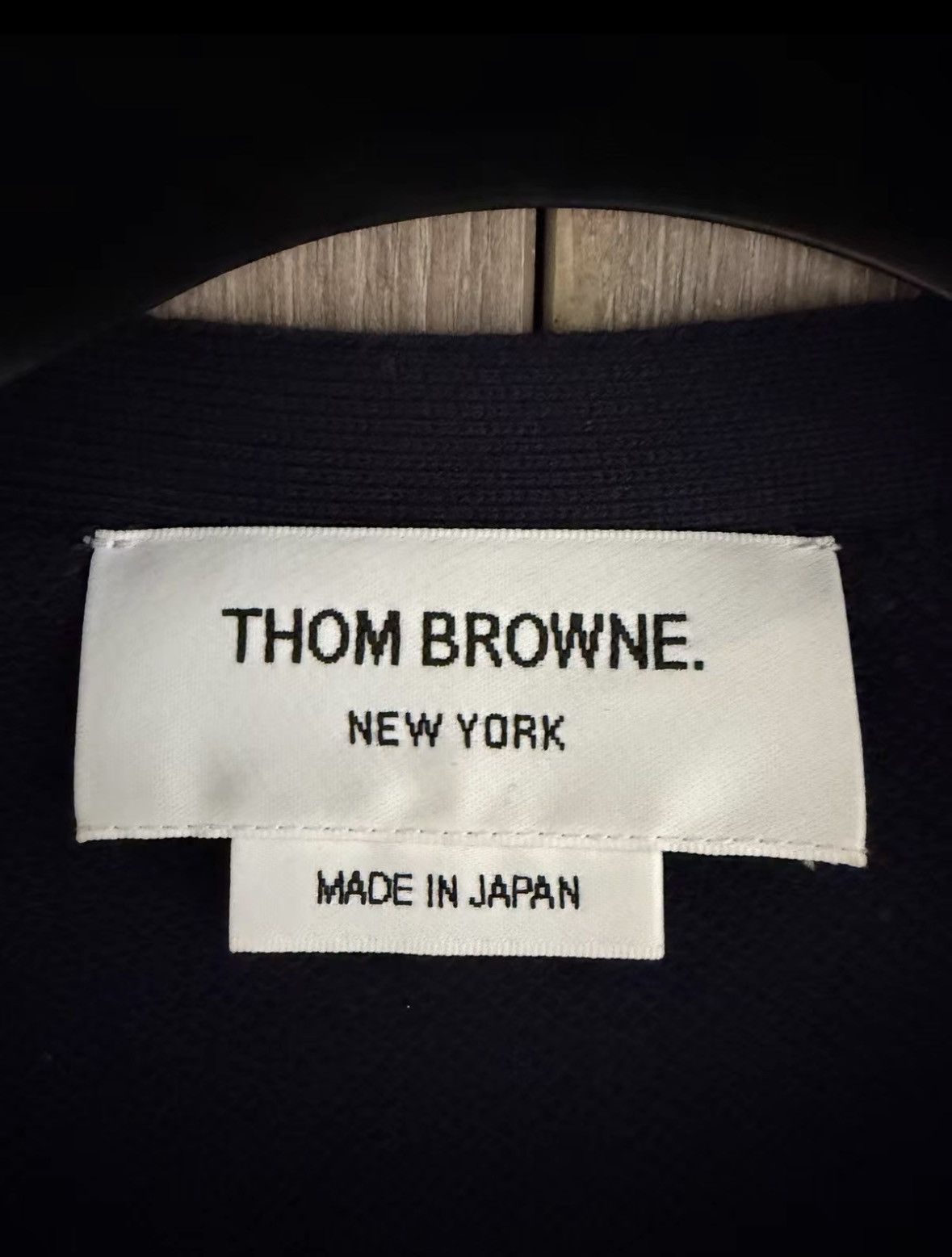 Thom Browne Thom Browne Dark Blue Waffle Logo Cardigan xy Size US XL / EU 56 / 4 - 4 Thumbnail