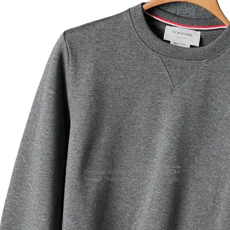 Thom Browne Thom Browne Gray Cotton Logo Long Sleeve Sweatshirt . Size US M / EU 48-50 / 2 - 5 Thumbnail