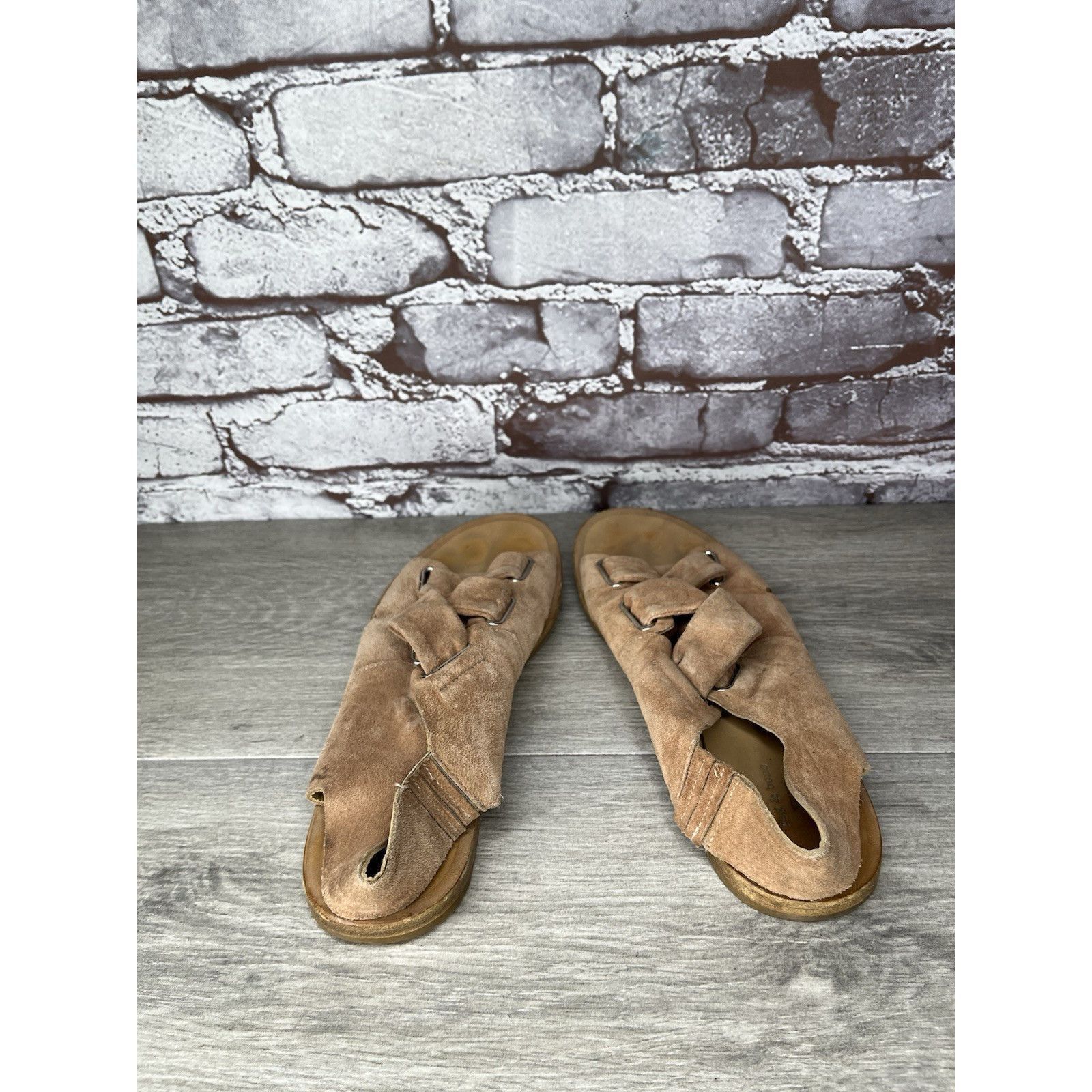 Rag & Bone Rag & Bone Pink Salmon Suede Leather Strap Flats Sandals Wom Size US 6.5 / IT 36.5 - 4 Thumbnail