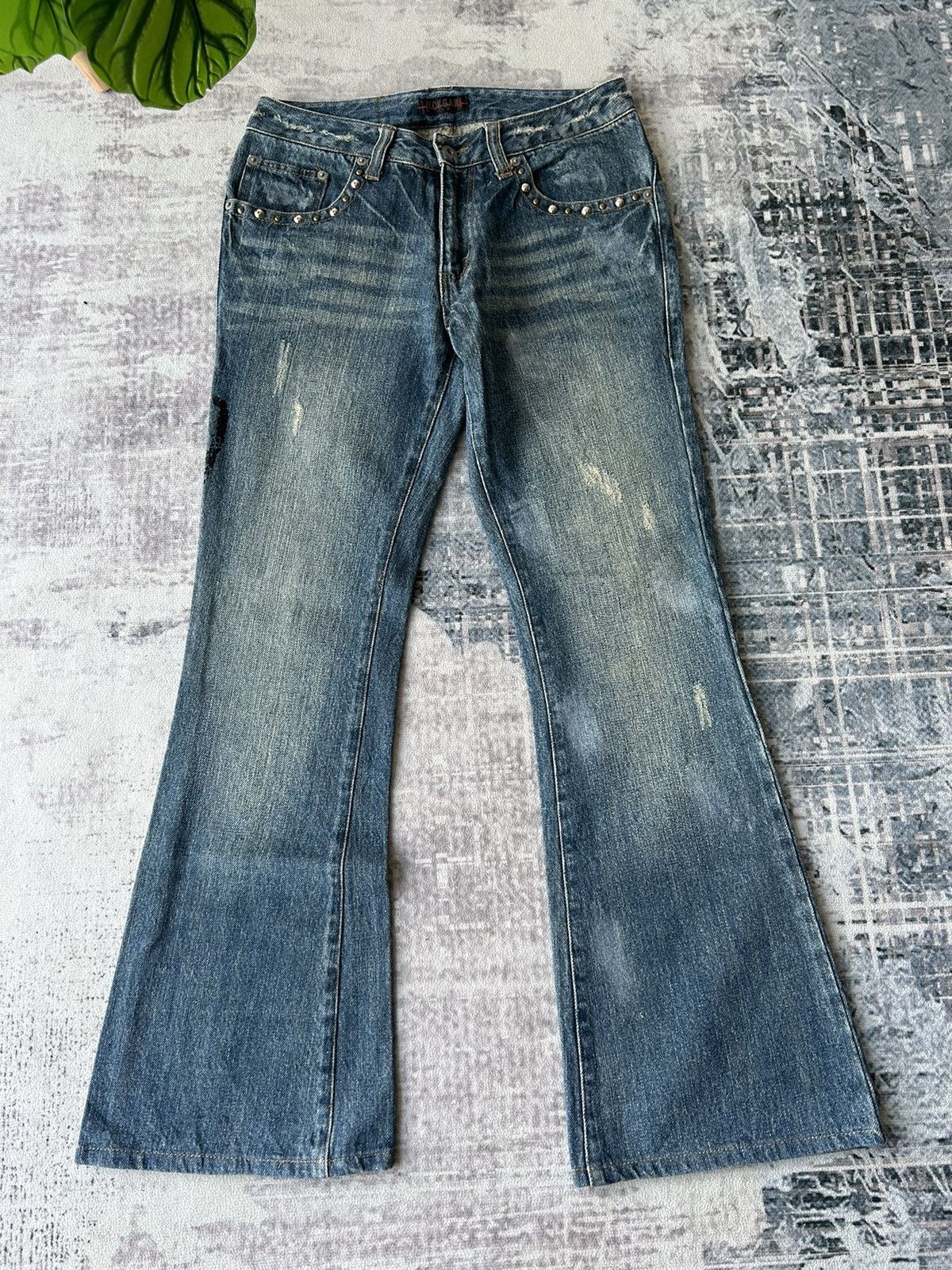 If Six Was Nine Morgan Homme Flared Jeans Size US 28 / EU 44 - 2 Thumbnail