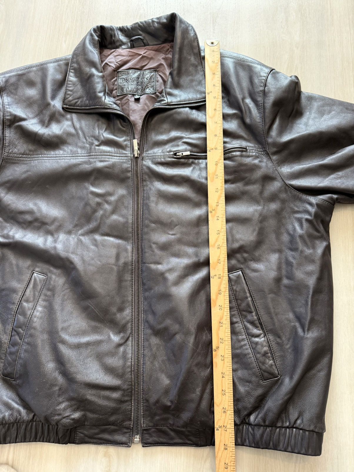 Brandini Vintage Brandini Leather Bomber Flight Jacket Sz XL Size US XL / EU 56 / 4 - 12 Thumbnail