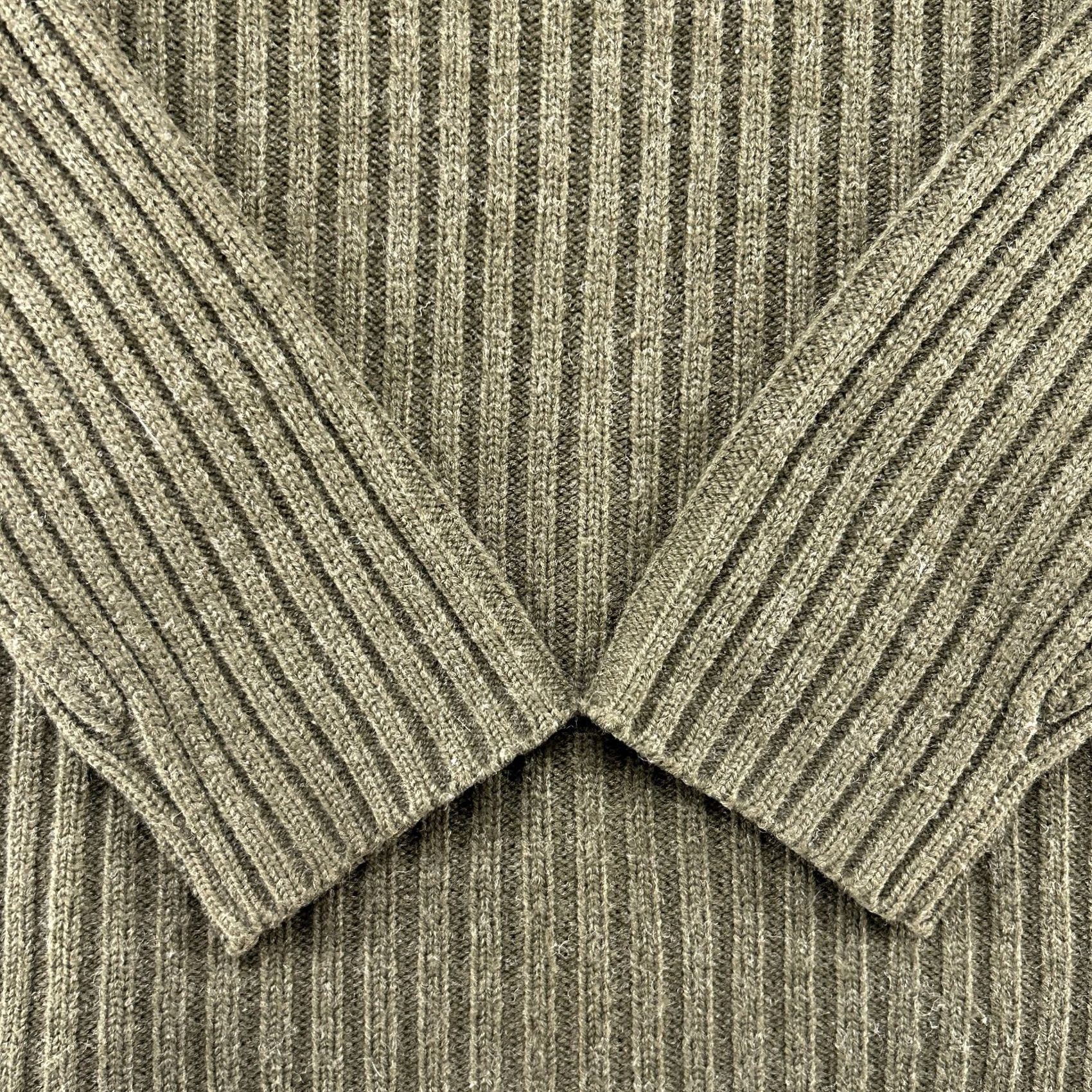 Vintage VINTAGE Whispering Smith Sweater Mens L Green Pullover Ribbed Knit Wool Mock Neck 90s Sweater Size US L / EU 52-54 / 3 - 2 Thumbnail