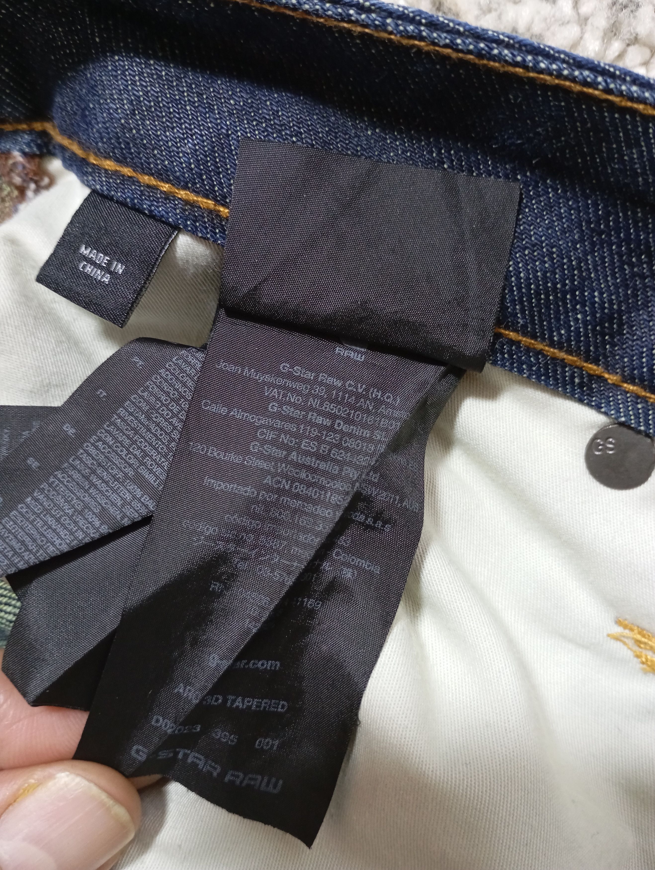 G-Star × Japanese Brand × Vintage Vintage G Star Raw Arc 3D Tapered Denim Pants Jeans Size US 34 / EU 50 - 10 Thumbnail