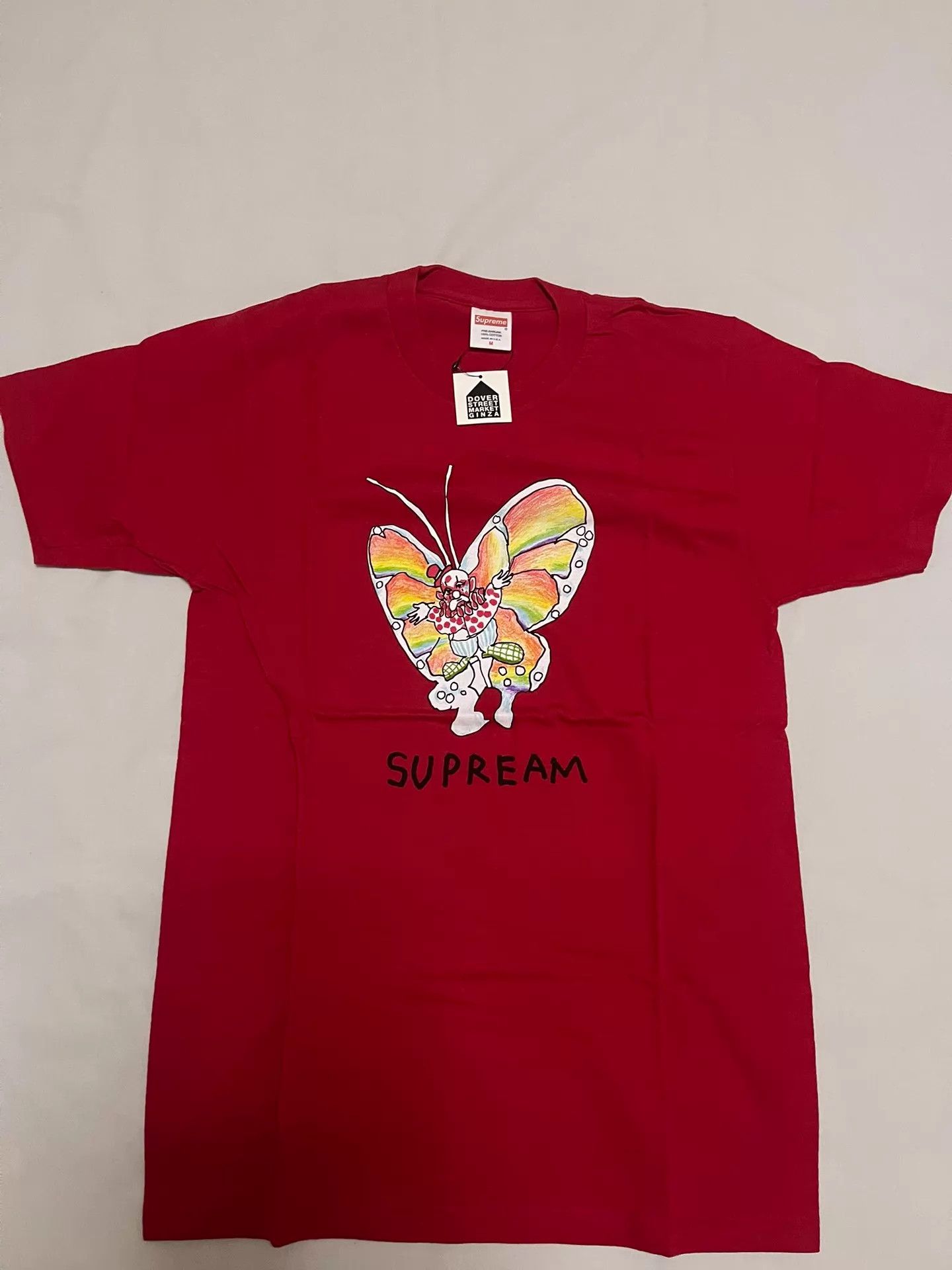 Superdry Supreme Butterfly Gonz Artist Collab Red M Tee NWT Size US M / EU 48-50 / 2 - 1 Thumbnail