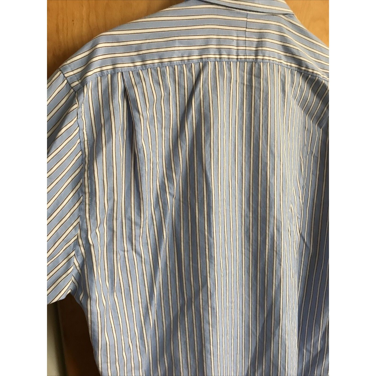 Peter Millar Peter Millar Men’s 16.5 Blue Striped LS Button Down Shirt Size US XL / EU 56 / 4 - 12 Thumbnail