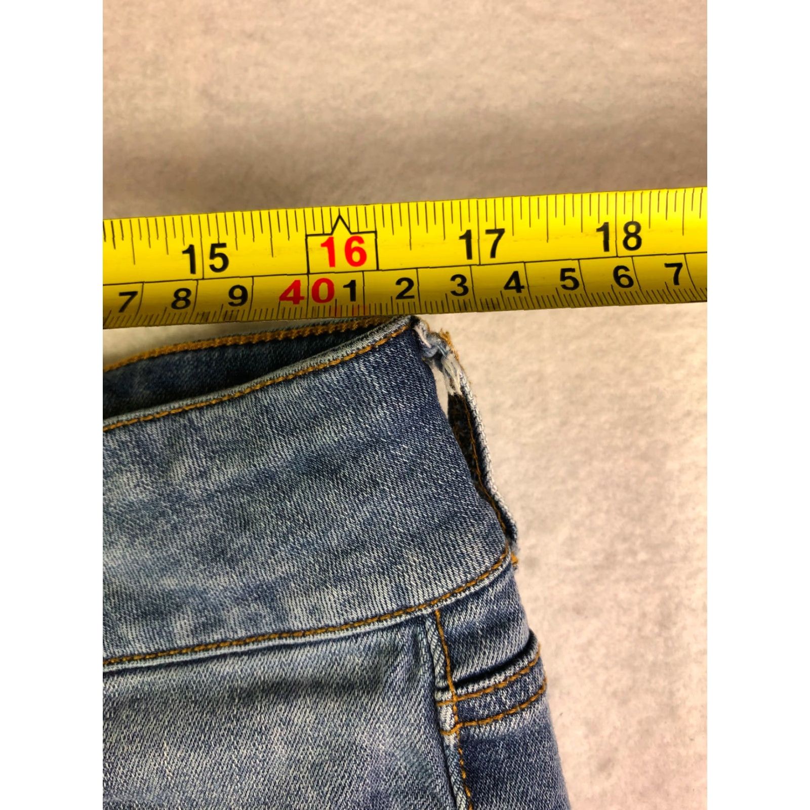 Vintage Maurices Distressed Straight Leg Jeans Womens Size XL-S 33x27 Blue Denim Regular Fit Vintage No Size 40" / US 18 - 5 Thumbnail