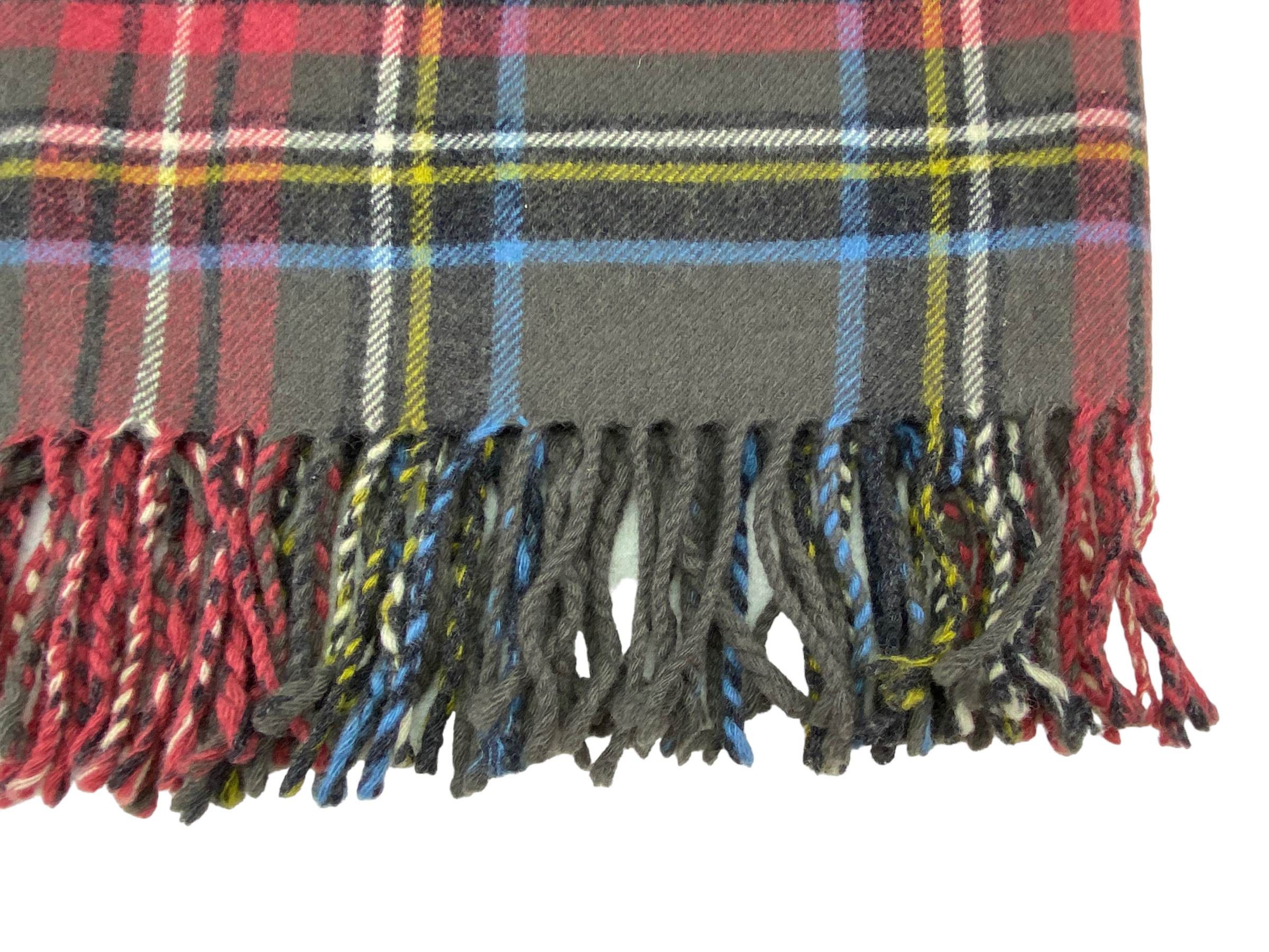 Vintage Vintage Lan Air Cel Wool Tartan Scarf Made in England Size ONE SIZE - 7 Thumbnail