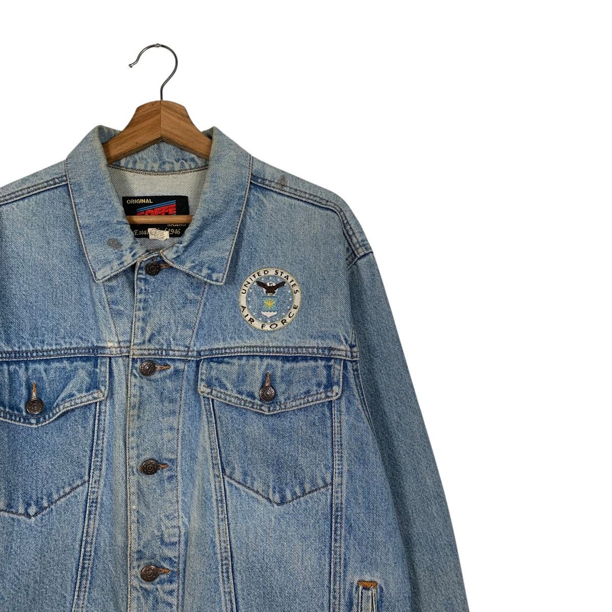 Soffe Vintage United States Air Force Denim Jacket Size US M / EU 48-50 / 2 - 5 Thumbnail