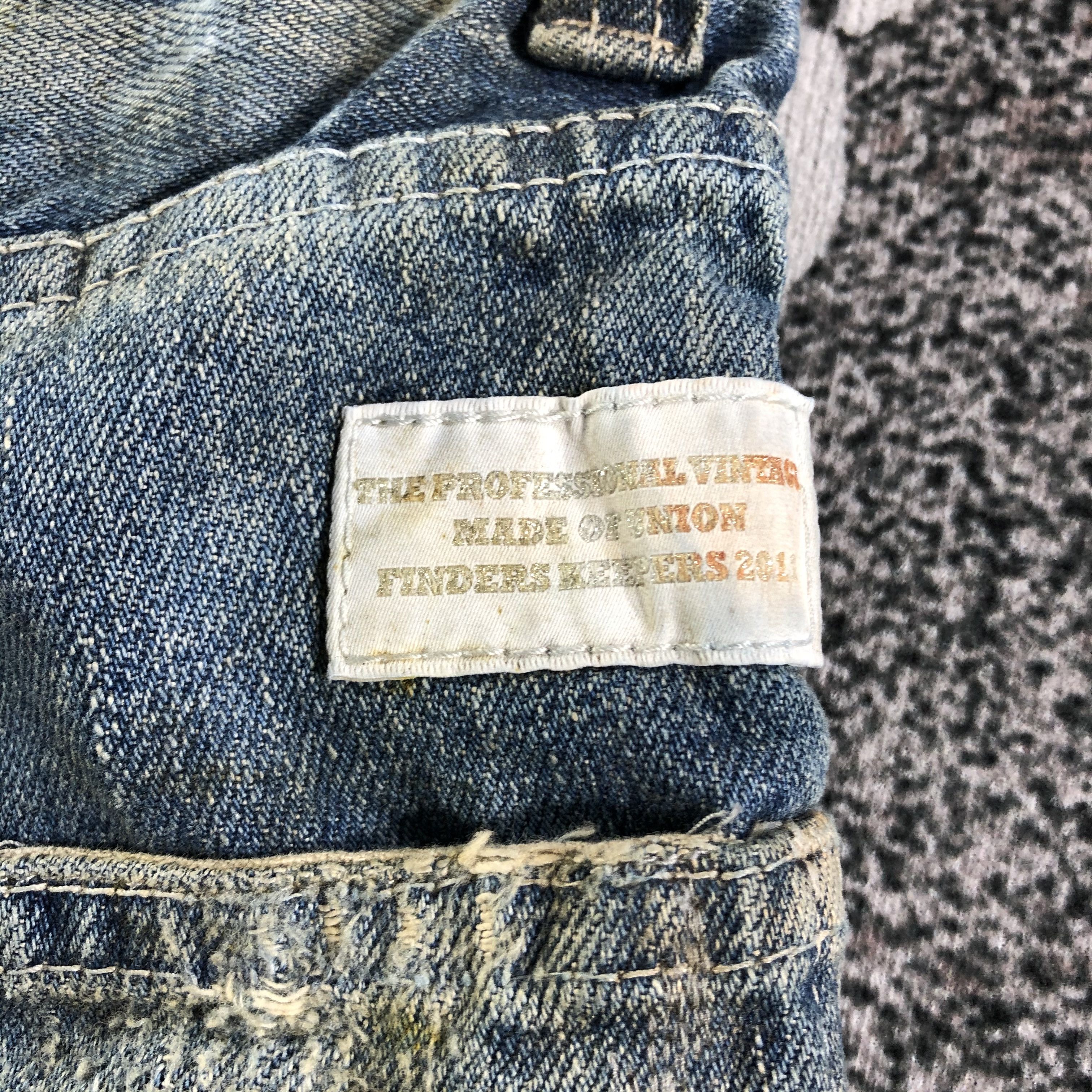 Japanese Brand Dirty Trash Finders Keepers Jeans Flare Denim KJ2432 Size US 30 / EU 46 - 5 Thumbnail