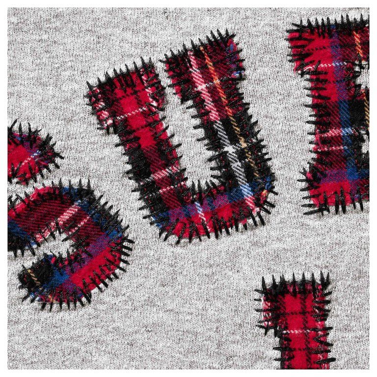 Supreme Supreme Plaid Arc Crewneck Heather Grey • Large Size US L / EU 52-54 / 3 - 2 Thumbnail