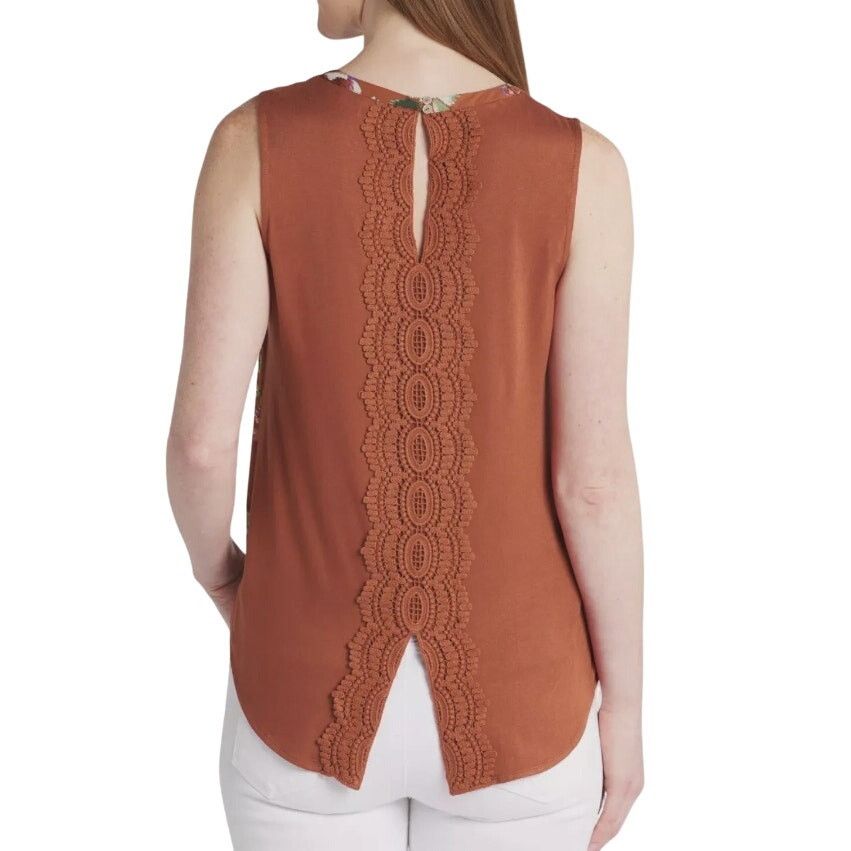 Other Quin Keyhole Crochet Blouse - Stitch Fix Mixed Material Top Size M / US 6-8 / IT 42-44 - 6 Thumbnail