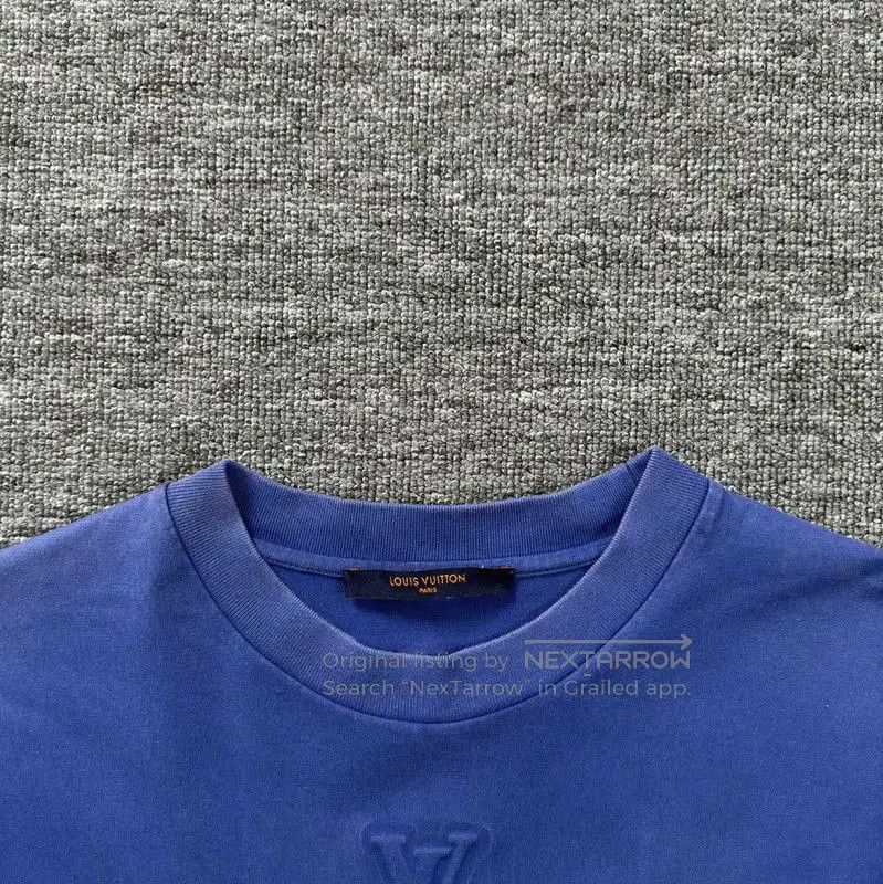 Louis Vuitton Louis Vuitton Blue Cotton Men's T-Shirt . Size US M / EU 48-50 / 2 - 3 Thumbnail