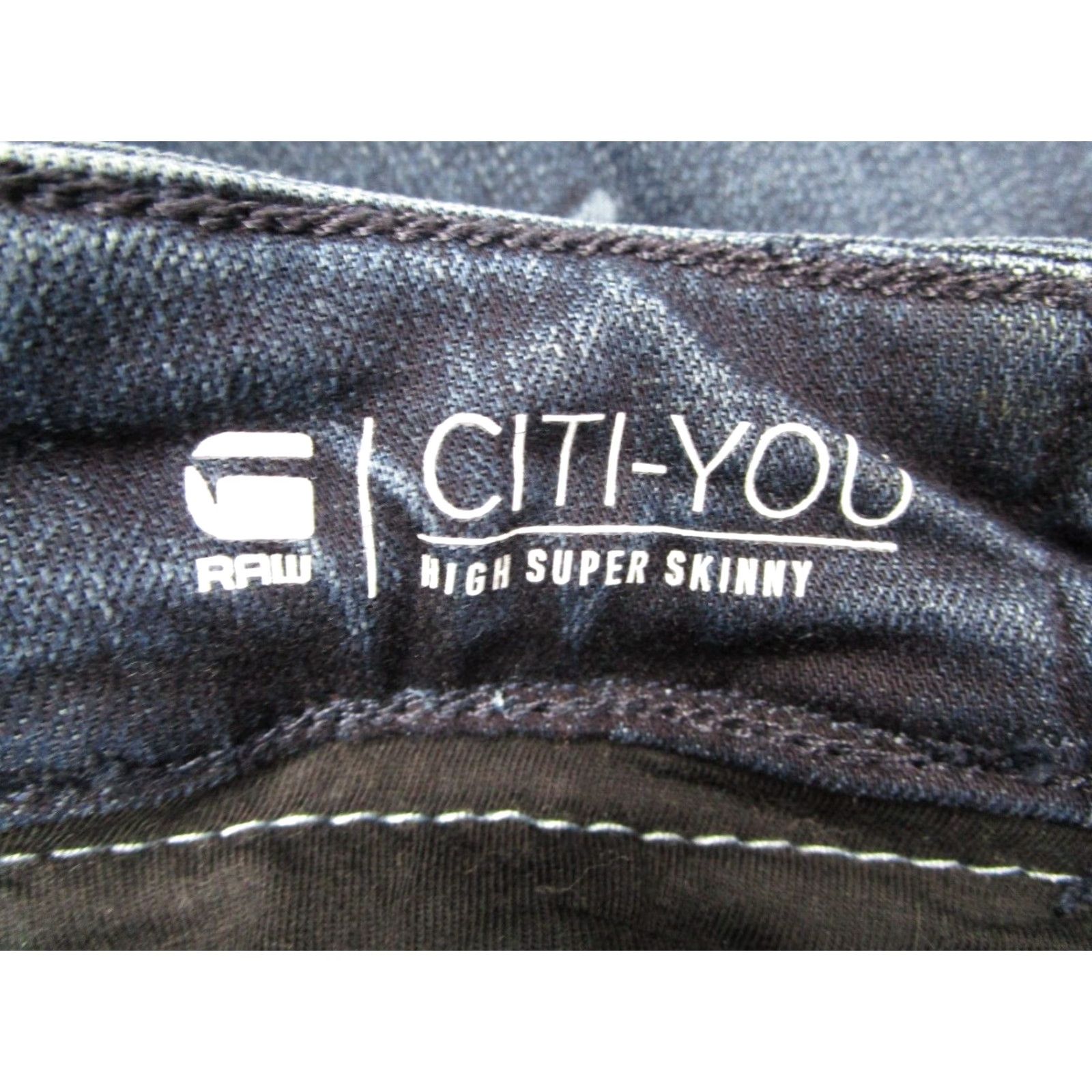 G-Star G-Star Womens High Skinny Jeans 33W Blue Motorcycle Theme Size 24" / US 00 / IT 34 - 3 Thumbnail