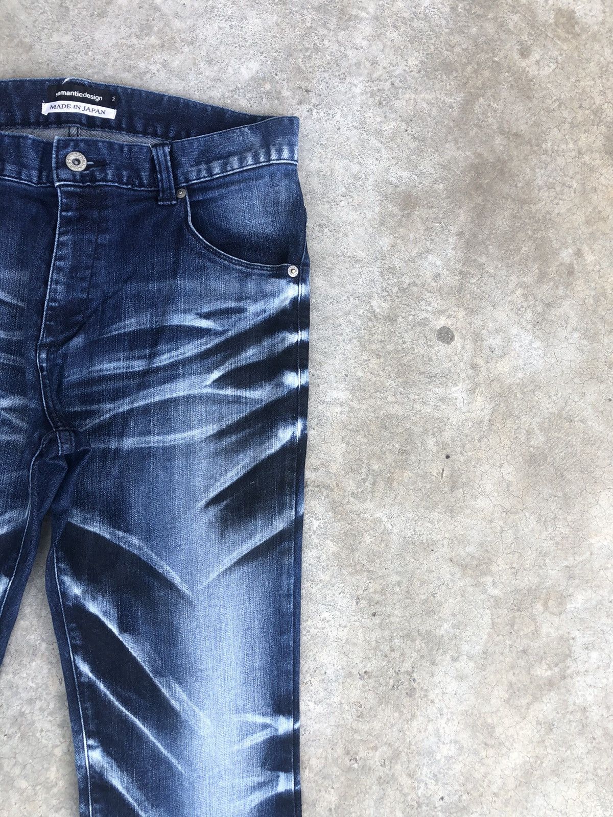 semanticdesign Japanese Semantic Design Flared Jeans Distressed Jeans Size US 31 - 6 Thumbnail