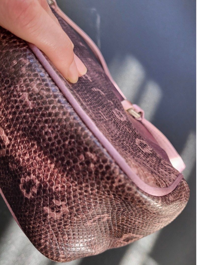 Prada PRADA Sera Lizard Skin Bowling Bag Size ONE SIZE - 4 Thumbnail