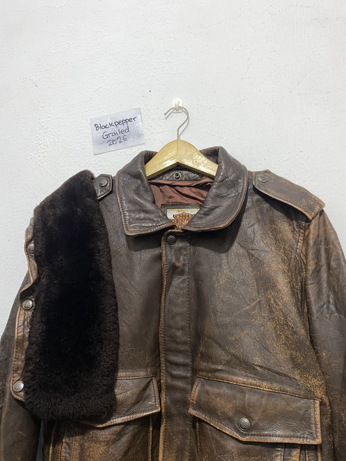 Harley Davidson Vintage Harley Davidson Leather Jacket Size US M / EU 48-50 / 2 - 12 Thumbnail