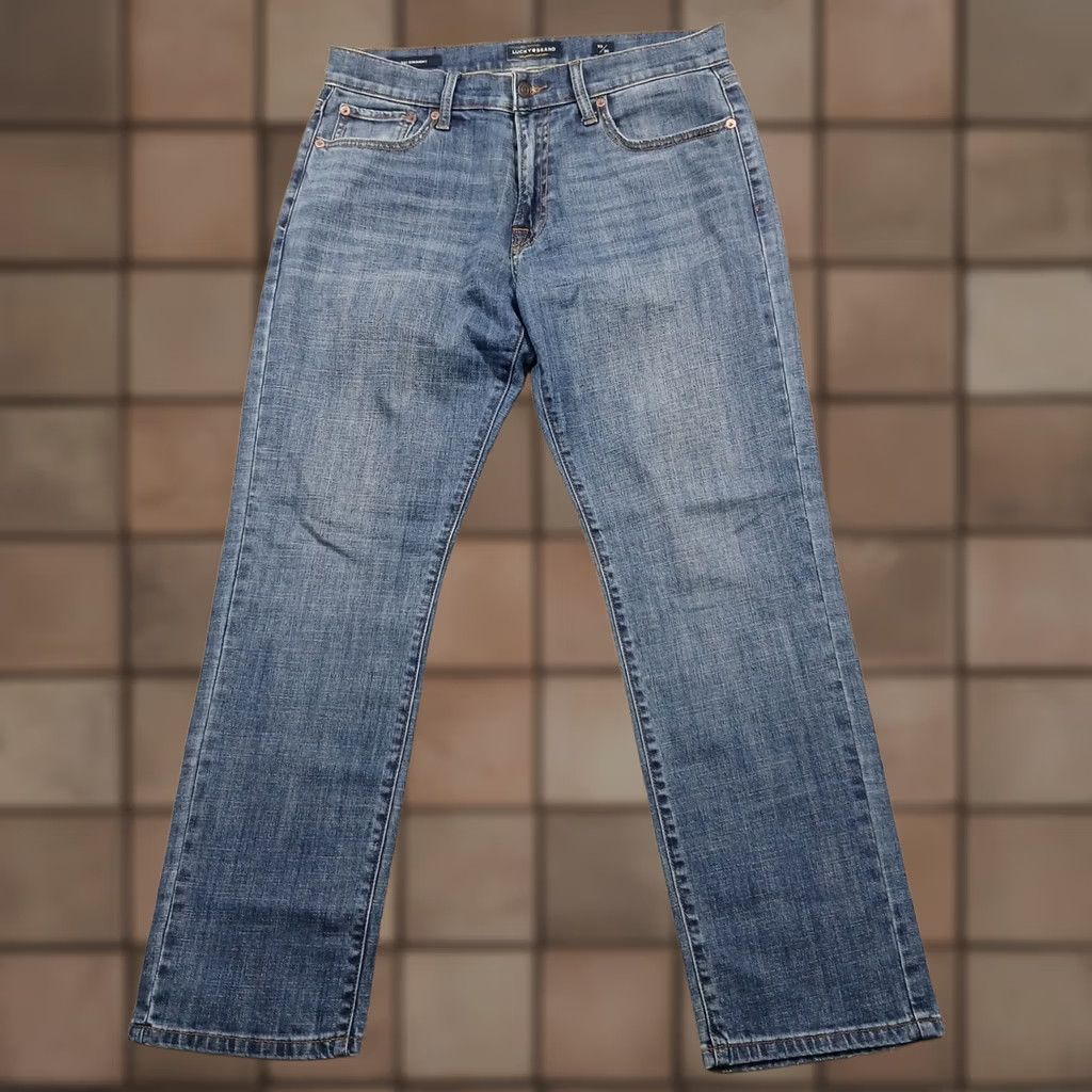 Lucky Brand Lucky Brand Jeans Men's Straight Fit Blue Denim Size 32x30 Size US 32 / EU 48 - 1 Thumbnail
