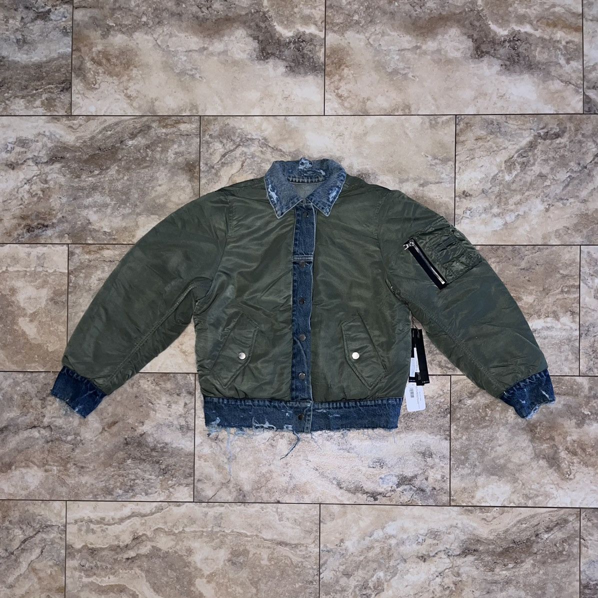 Amiri Amiri Reversible Denim Bomber Jacket | Grailed