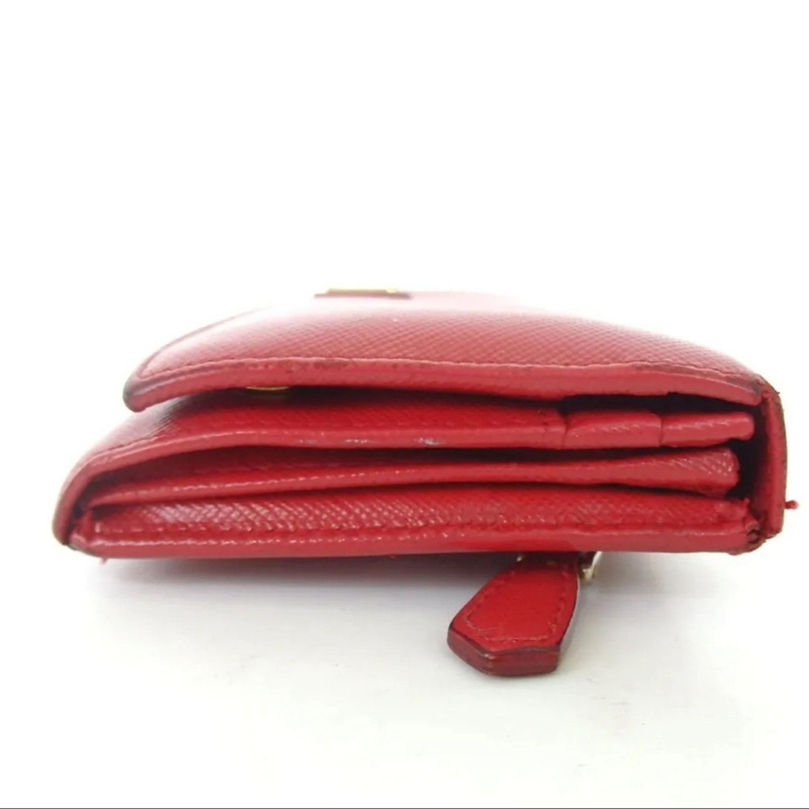 Prada EUC Prada Saffiano Long Wallet Red Size ONE SIZE - 4 Thumbnail