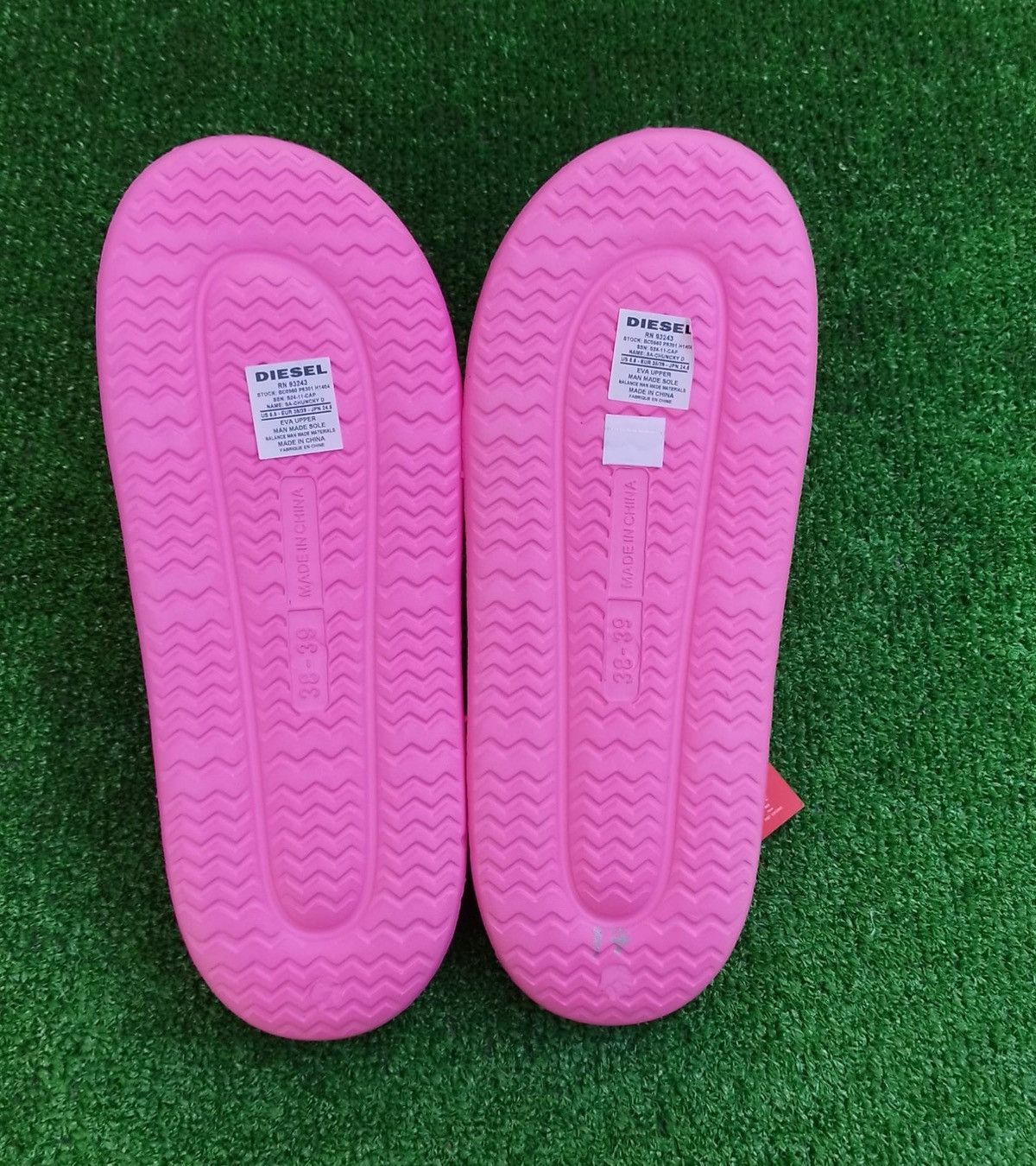 Diesel Diesel slippers Pink #7,5 Size US 7.5 / IT 37.5 - 4 Thumbnail