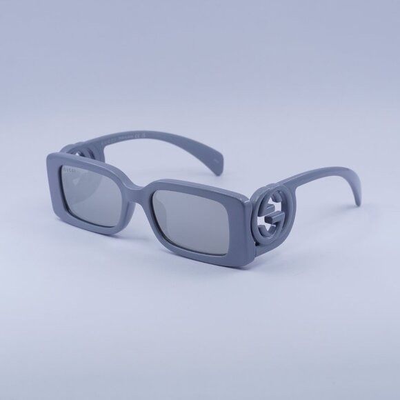 Gucci 🕶️ New Gucci GG1325S 011 Sunglasses - Silver Frame, Silver Size ONE SIZE - 1 Thumbnail