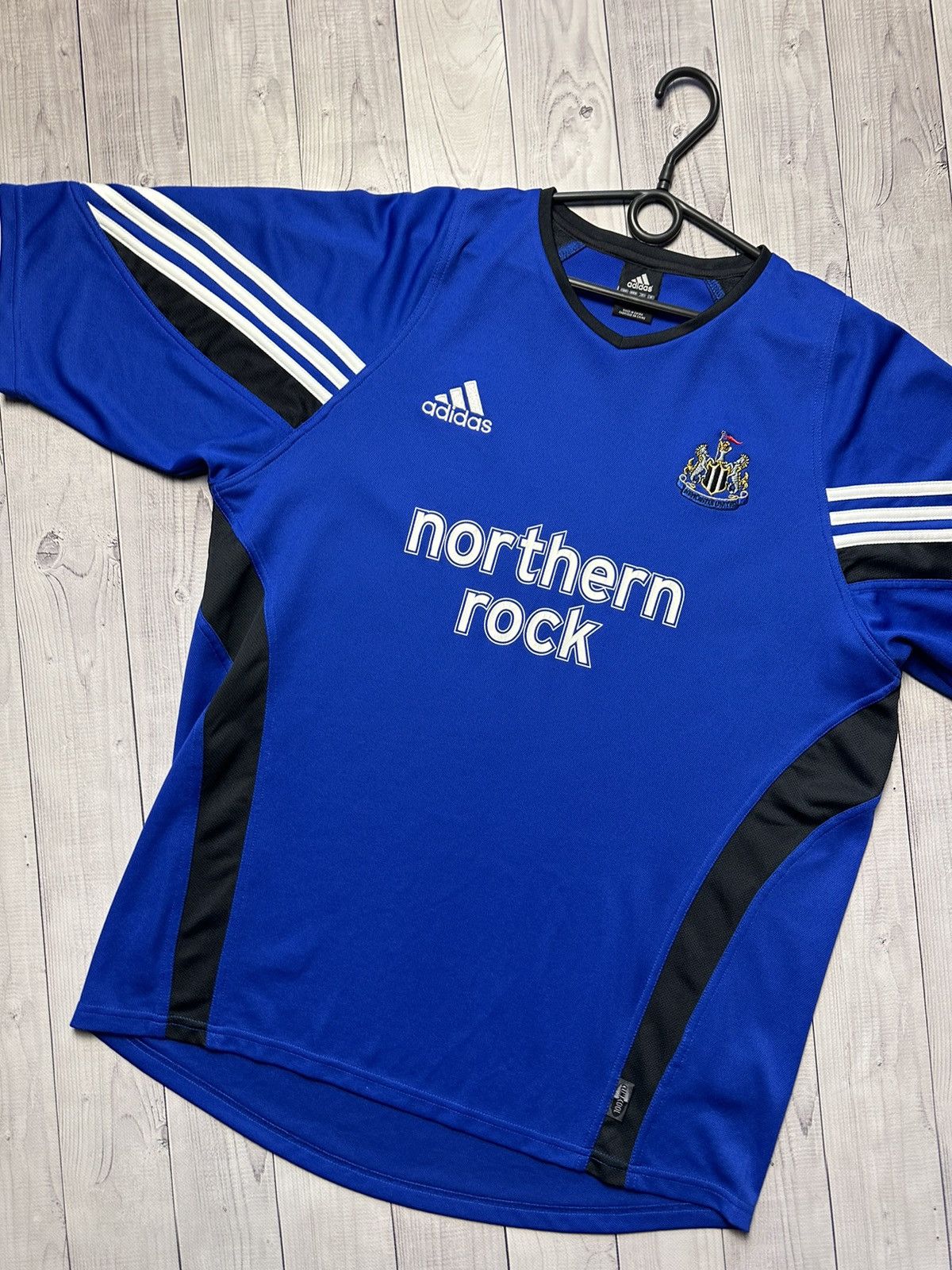 Adidas × Vintage Vintage New Castle United adidas soccer jersey L blue rare Size US L / EU 52-54 / 3 - 2 Thumbnail