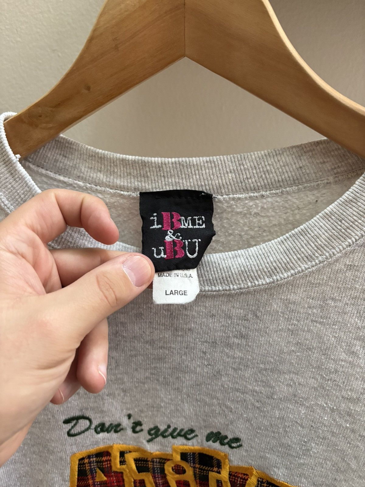 Vintage “Don’t Give Me Attitude, I’ve Got My Own” vtg 90s crewneck L Size M / US 6-8 / IT 42-44 - 2 Thumbnail