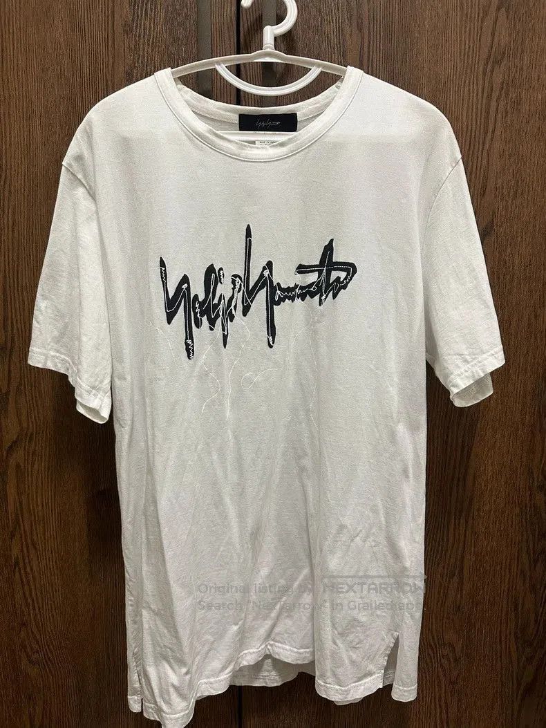 Yohji Yamamoto Yohji Yamamoto Oversize Logo T-shirt. Size US M / EU 48-50 / 2 - 1 Thumbnail