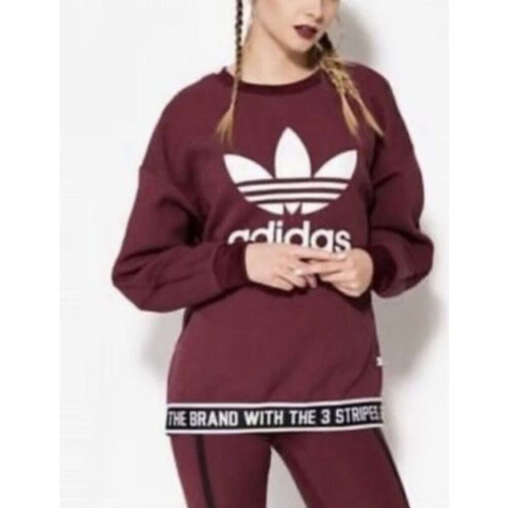 Adidas NWOT Adidas The Brand Big Logo Crewneck Sweatshirt Women S Size S / US 4 / IT 40 - 11 Thumbnail