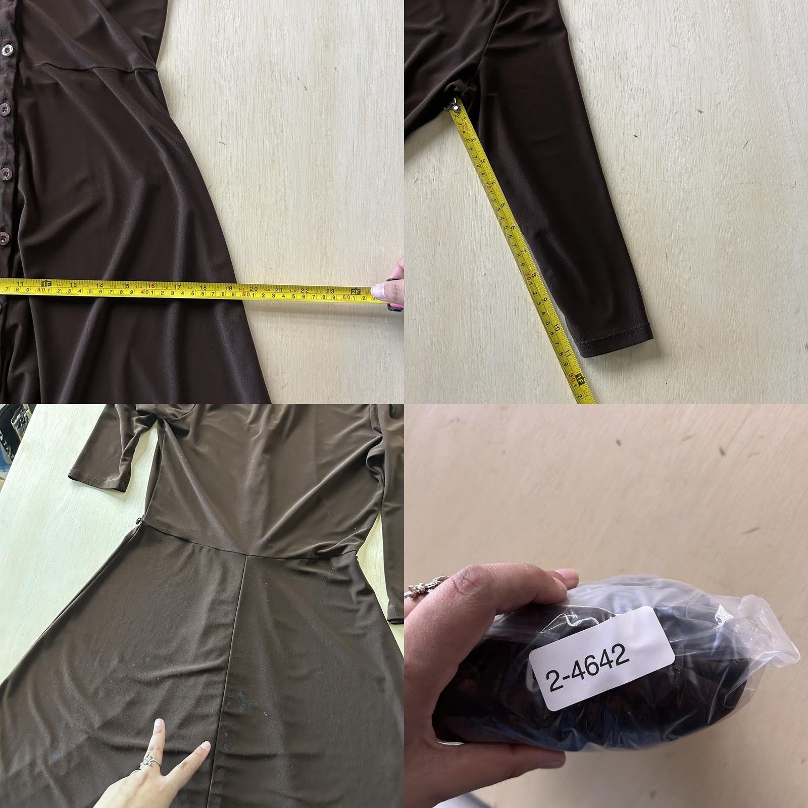 Vintage Bisou Bisou Dress Womens 8 Brown Button Front Collared Shirt Dress Knee Length Womens 8 Brown Button Front Collared Shirt Dress Knee Length Size M / US 6-8 / IT 42-44 - 8 Thumbnail