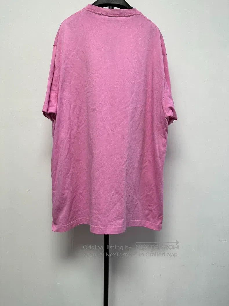 Balenciaga Balenciaga Ripped Letter Faded Round Neck T-Shirt Size US XS / EU 42 / 0 - 2 Thumbnail