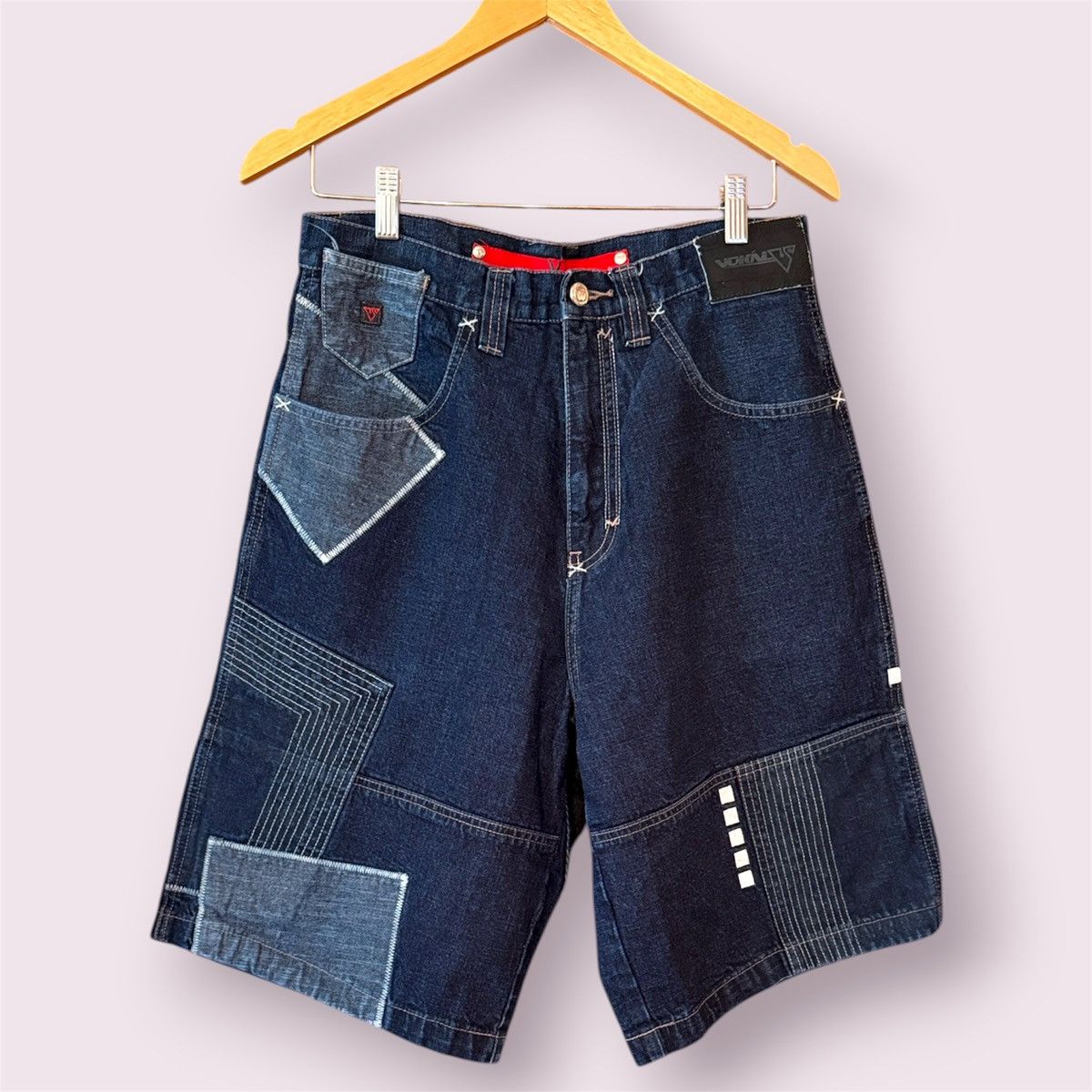Other Vokal By Nelly Y2K Patchwork Jorts Size US 32 / EU 48 - 1 Thumbnail